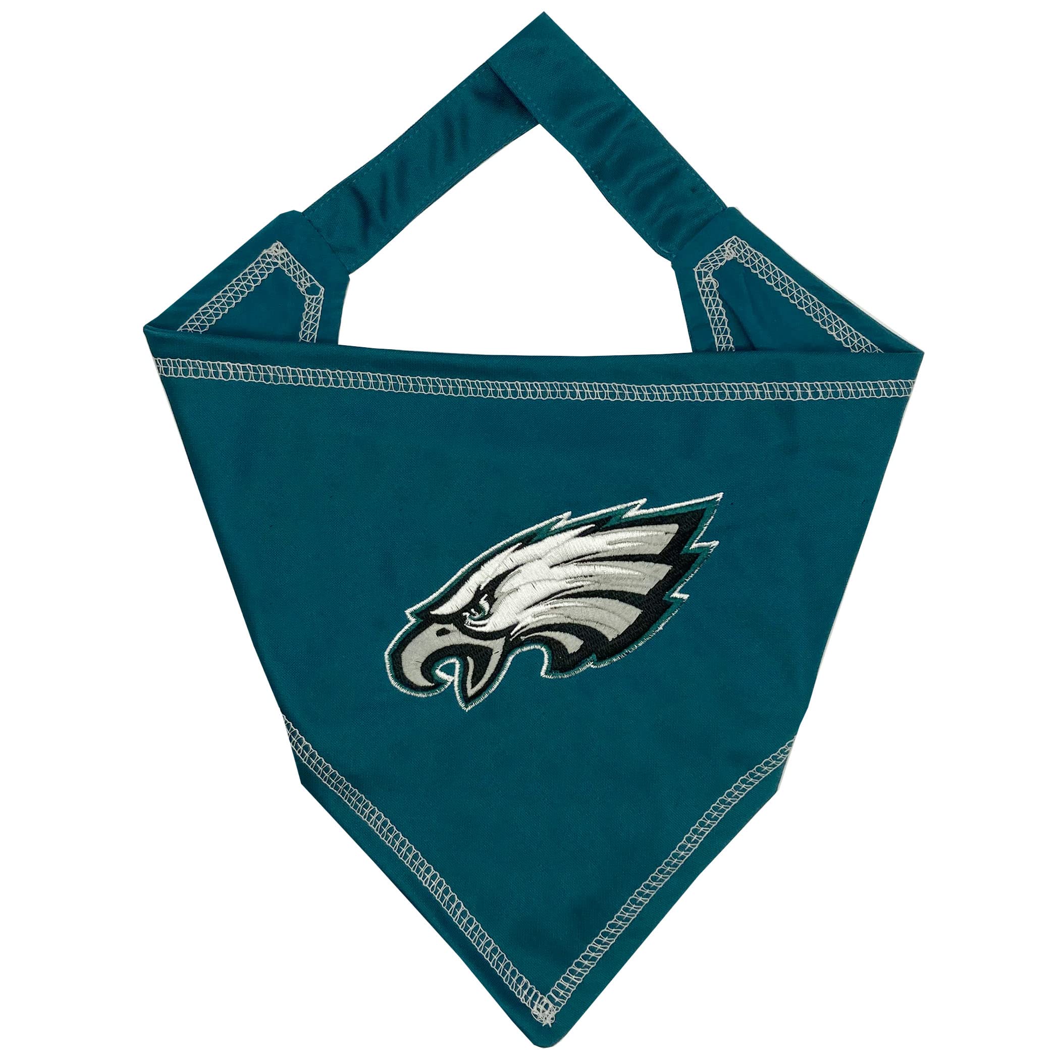 Pets First Nfl Philadelphia Eagles Tie Bandana, Large/X-Large. Dog Bandana Scarf Bib For Pet Cat Dog. The Ultimate Game-Day, Par