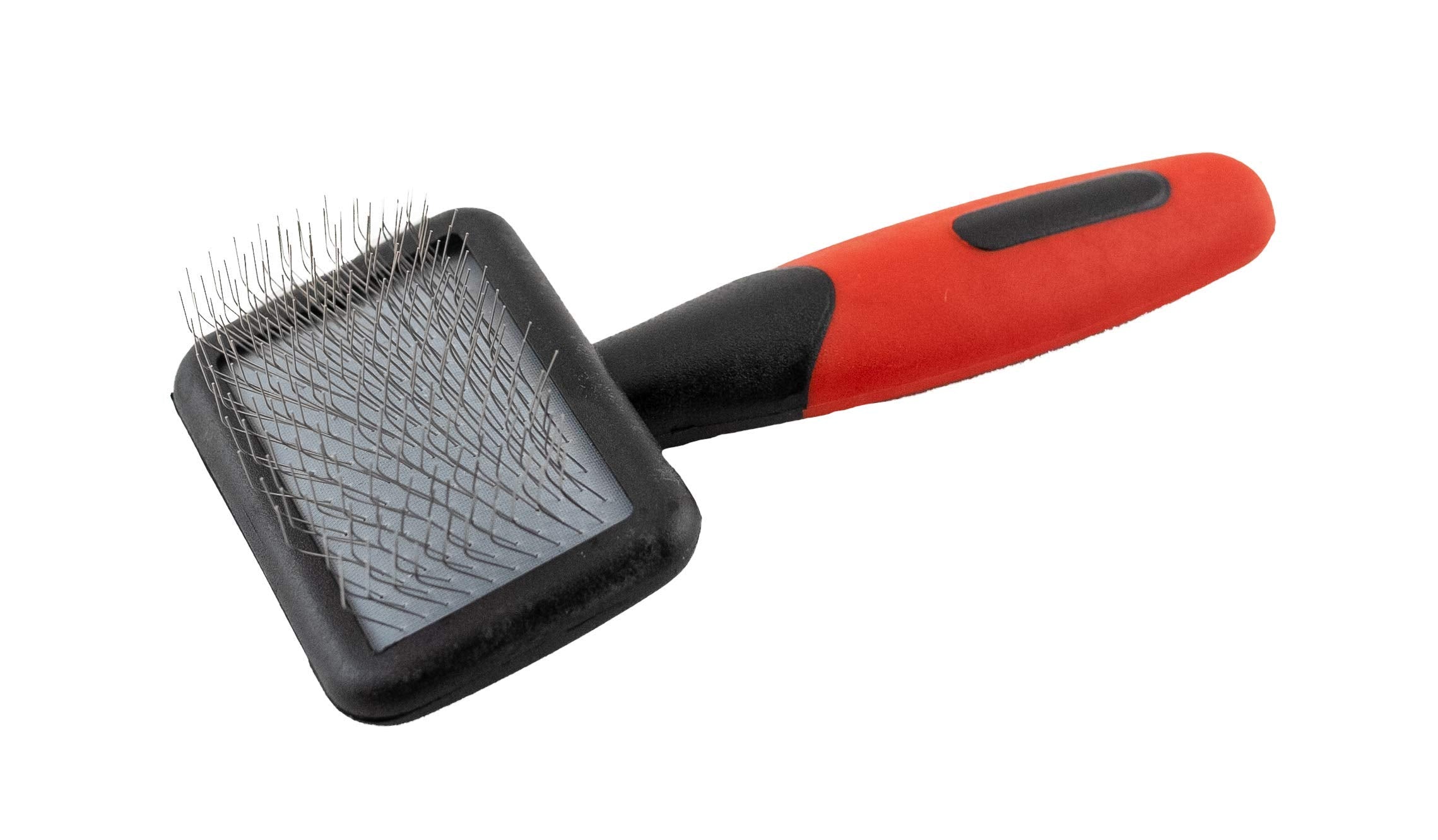 Ryan'S Pet Supplies Paw Brothers Soft Pin Flat Slicker Brush For Dogs, Professional Grade, Stainless Steel Pins, Flexible Head, 