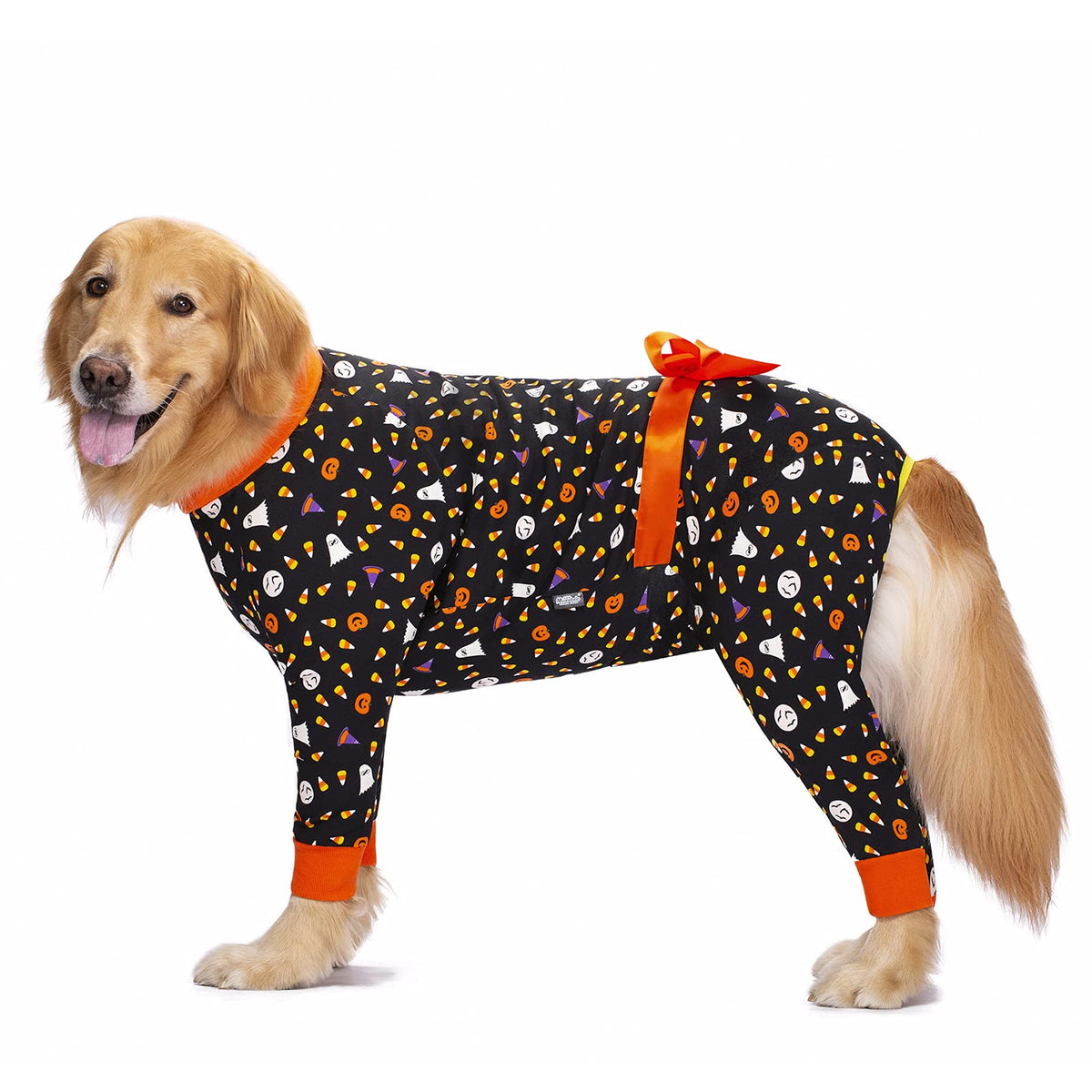 Halloween Dog Pajamas For Large Medium Dogs,Dog Costumes Clothes Dog Onesies Shirt,Stretchable Dog Pajamas Onesie Dog Apparel Dog Pjs Dog Jumpsuit Clothes Apparel Dog Recovery Suit