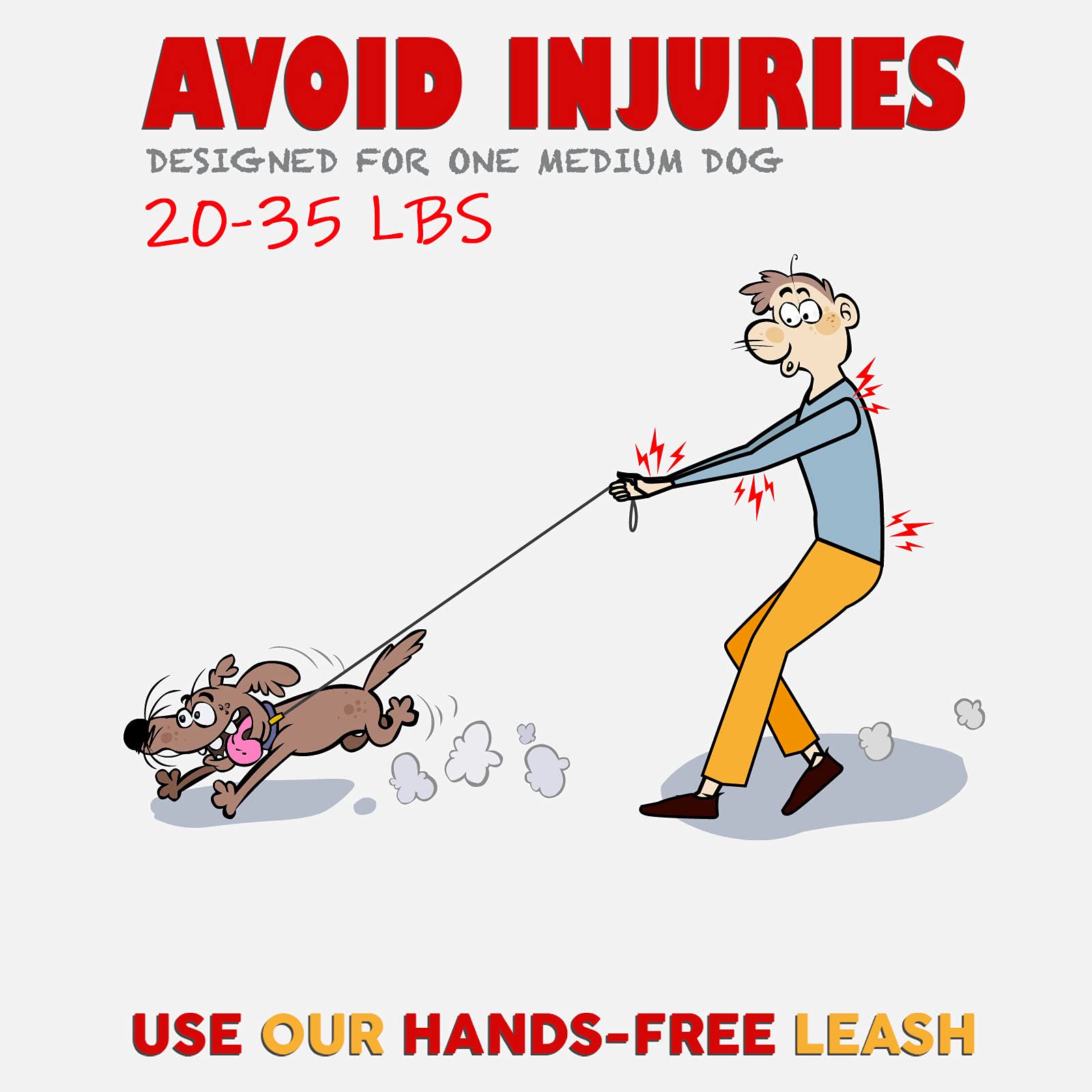Retractable Hands Free Dog Leash For Small Dogs | Waist Leash For Dog Walking, Hiking | Dog Running Leash | Belt Leash For Medium Dogs | Service Dog Leash | Dog Walking Accessories | Bungee Dog Leash