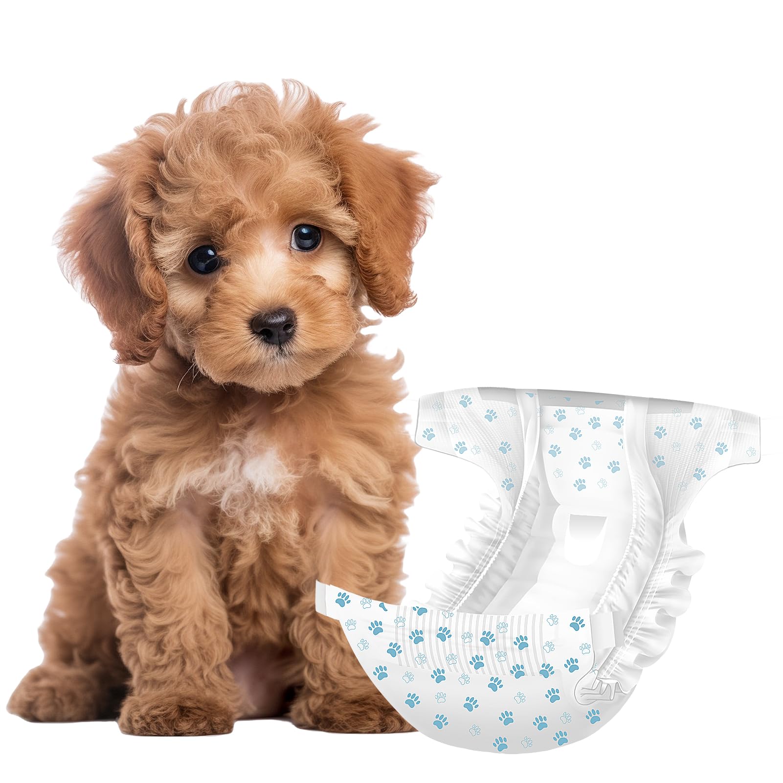 Immcute Female Dog Diapers 30 Count,Super Absorbent Disposable Dog Diapers Female With Flash Dry & Leakproof, Doggie Diapers For
