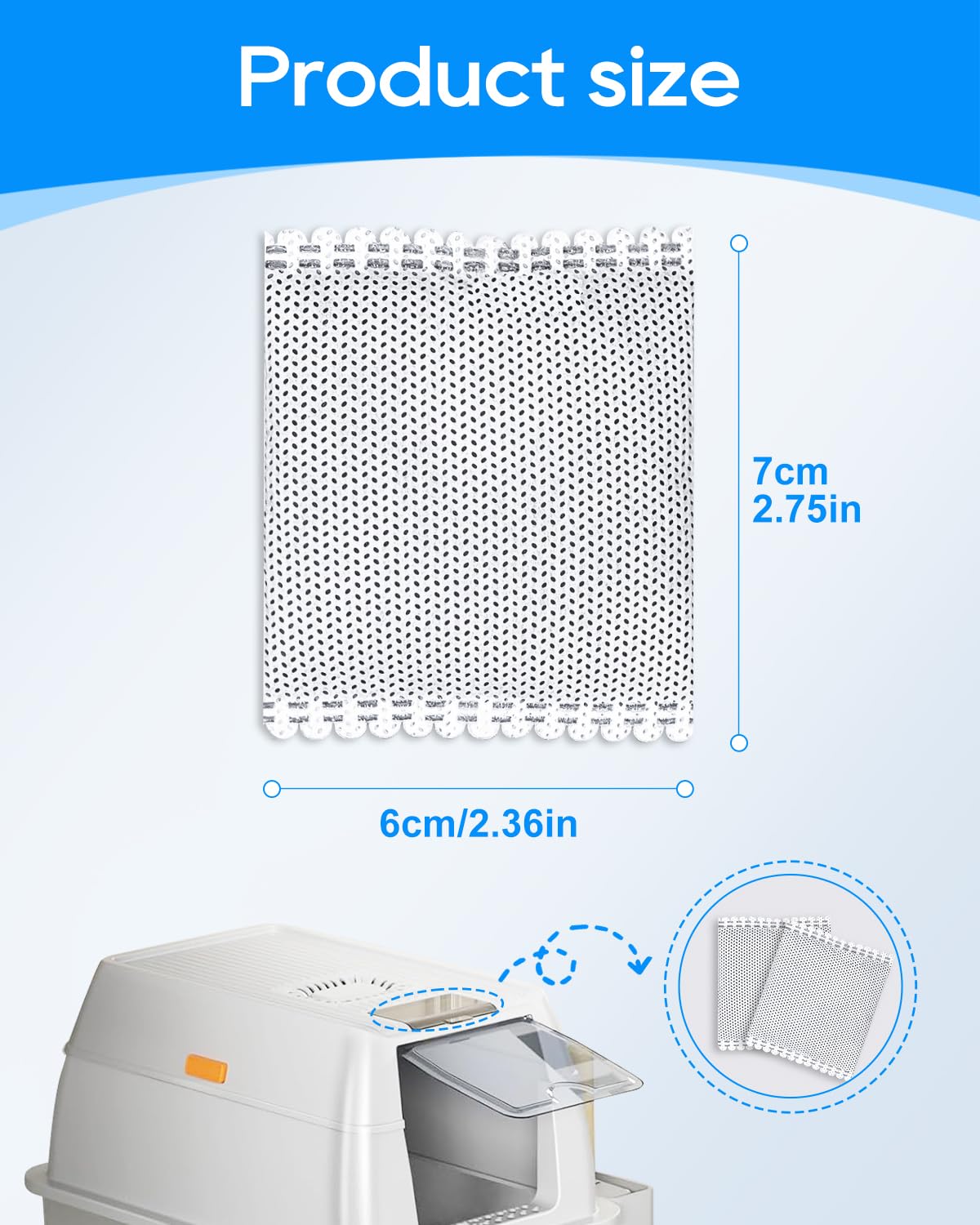 Cunina 12Pcs Activated Charcoal Odor Absorber Compatible With Oksoty Stainless Steel Litter Box Deodorizer, Compatible With Pura