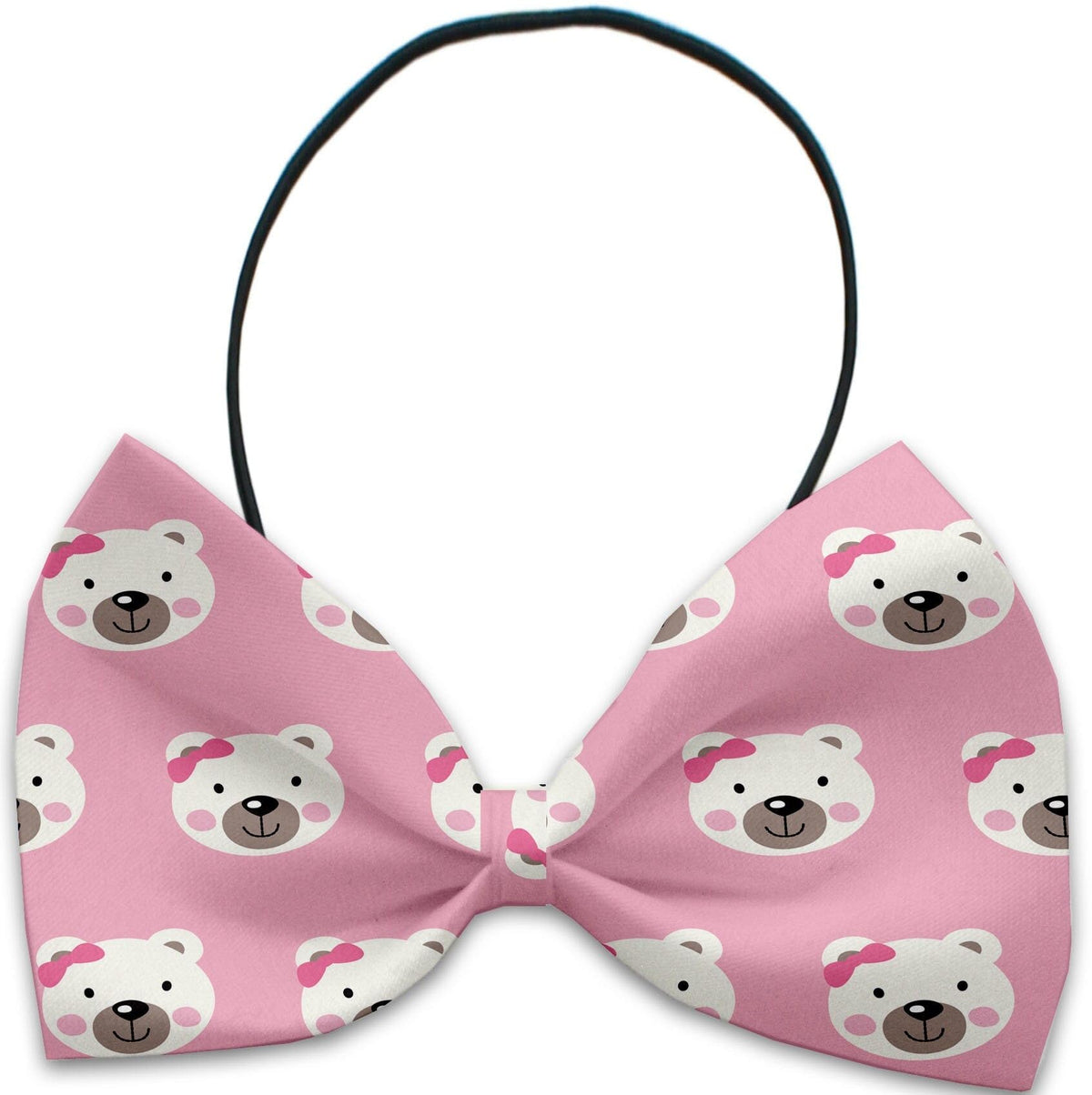 Pet, Dog and Cat Bow Ties, &quot;Oh Baby Group&quot; *Available in 11 different pattern options!* Elastic Band Pink Bears