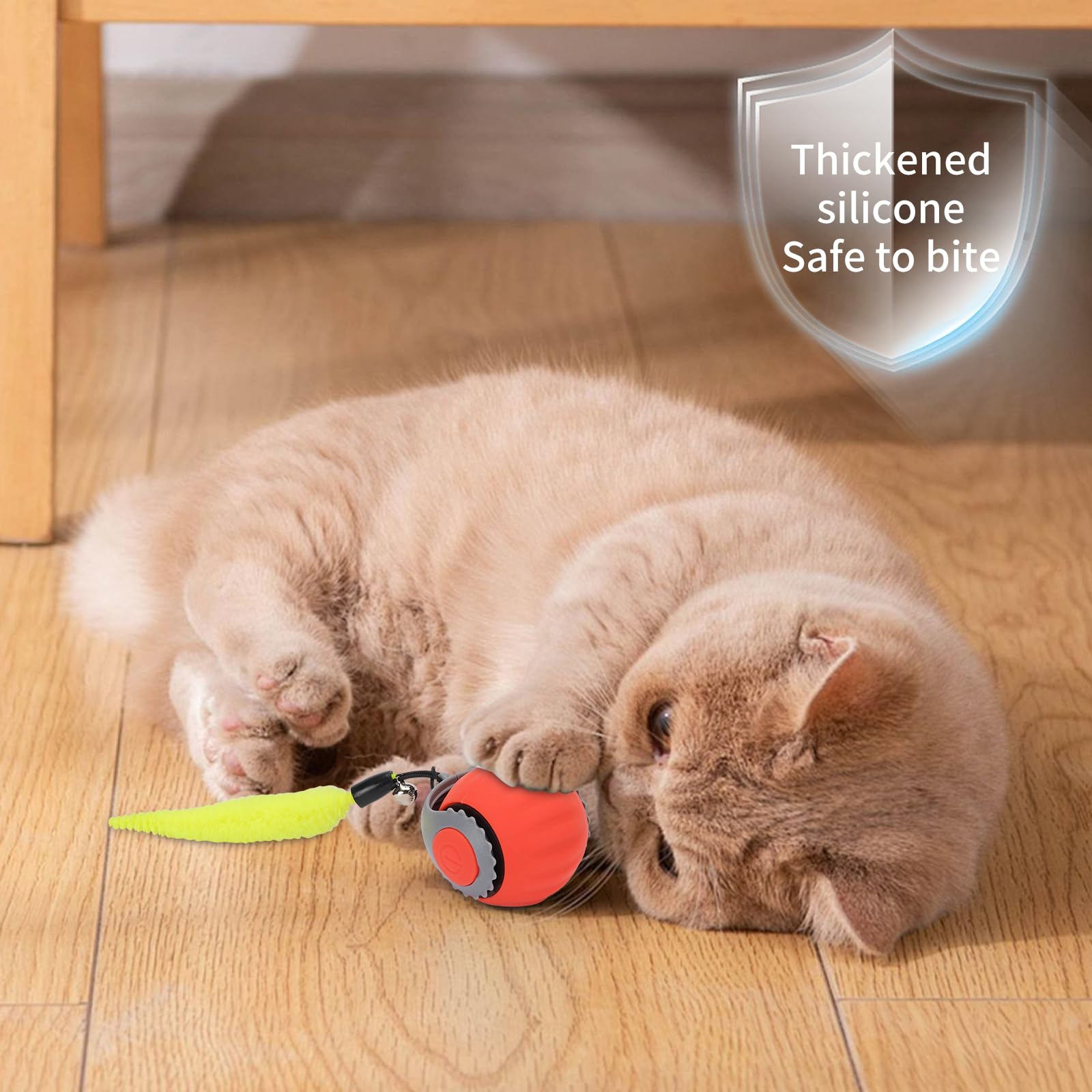 Goldsuccess Speedy 3.0 Tail Speed Moving Tail 2.0 Interactive Cat Toy Ball For Indoor Bored Cat,Touch Motion Activated Rolling H