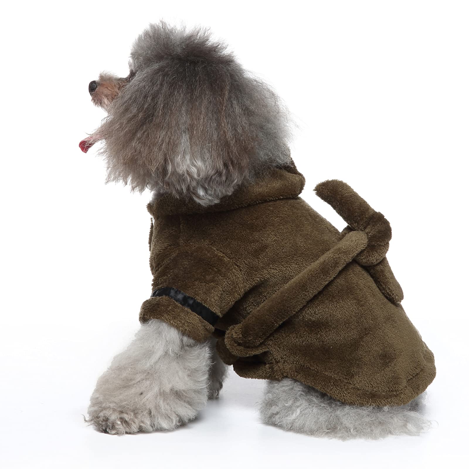 Petyoung Pet Bathrobe Dog Pajama Thickened Hooded Bathrobe Quick Drying And Super Absorbent Dog Bath Towel Soft Pet Nightwear Fo