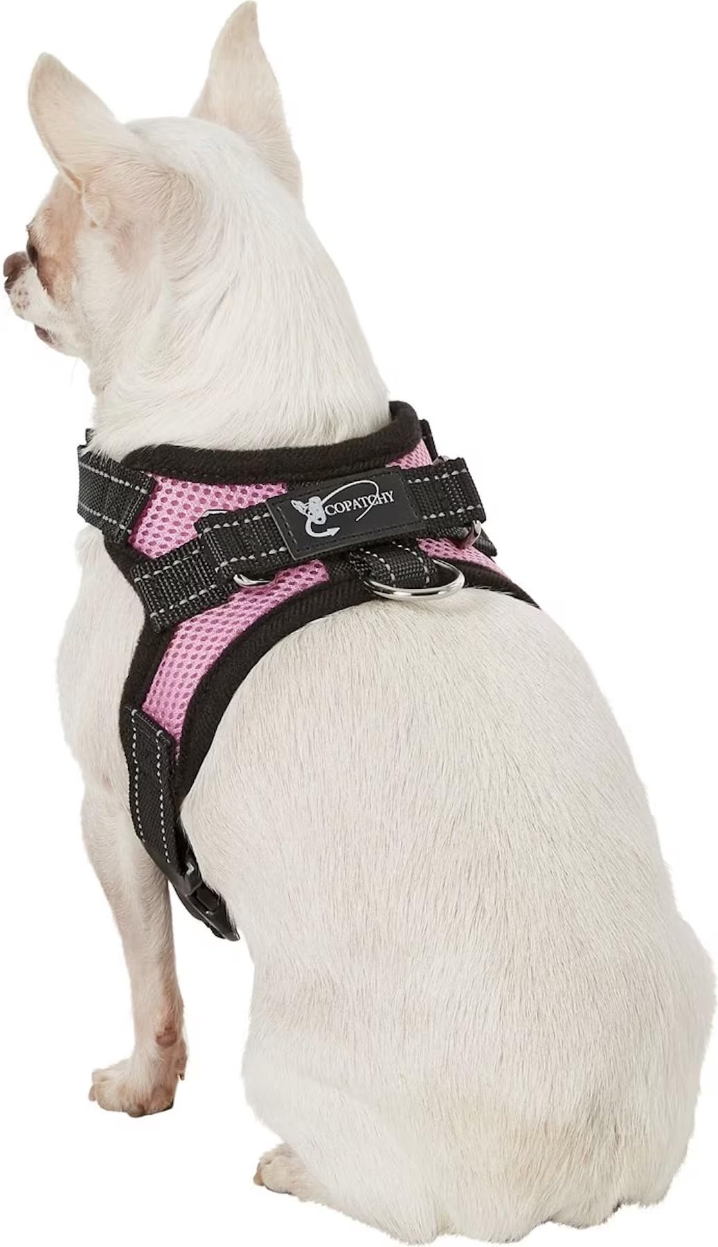 Copatchy No Pull Reflective Adjustable Dog Harness With Handle- Comfortable Soft All Weather Mesh, Easy On Puppy Harness For Small Medium And Large Dogs (Pink) X-Small