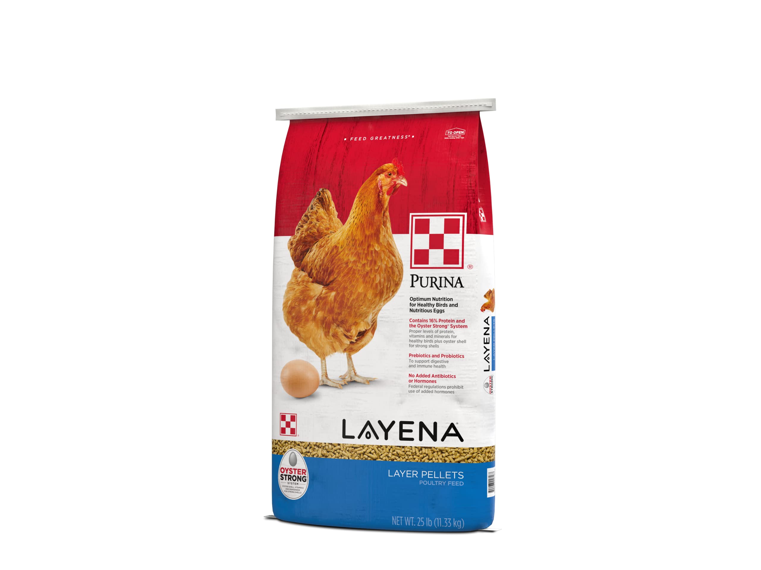 Purina, Layena Pellets, Chicken Feed for Laying Hens, 25 lbs