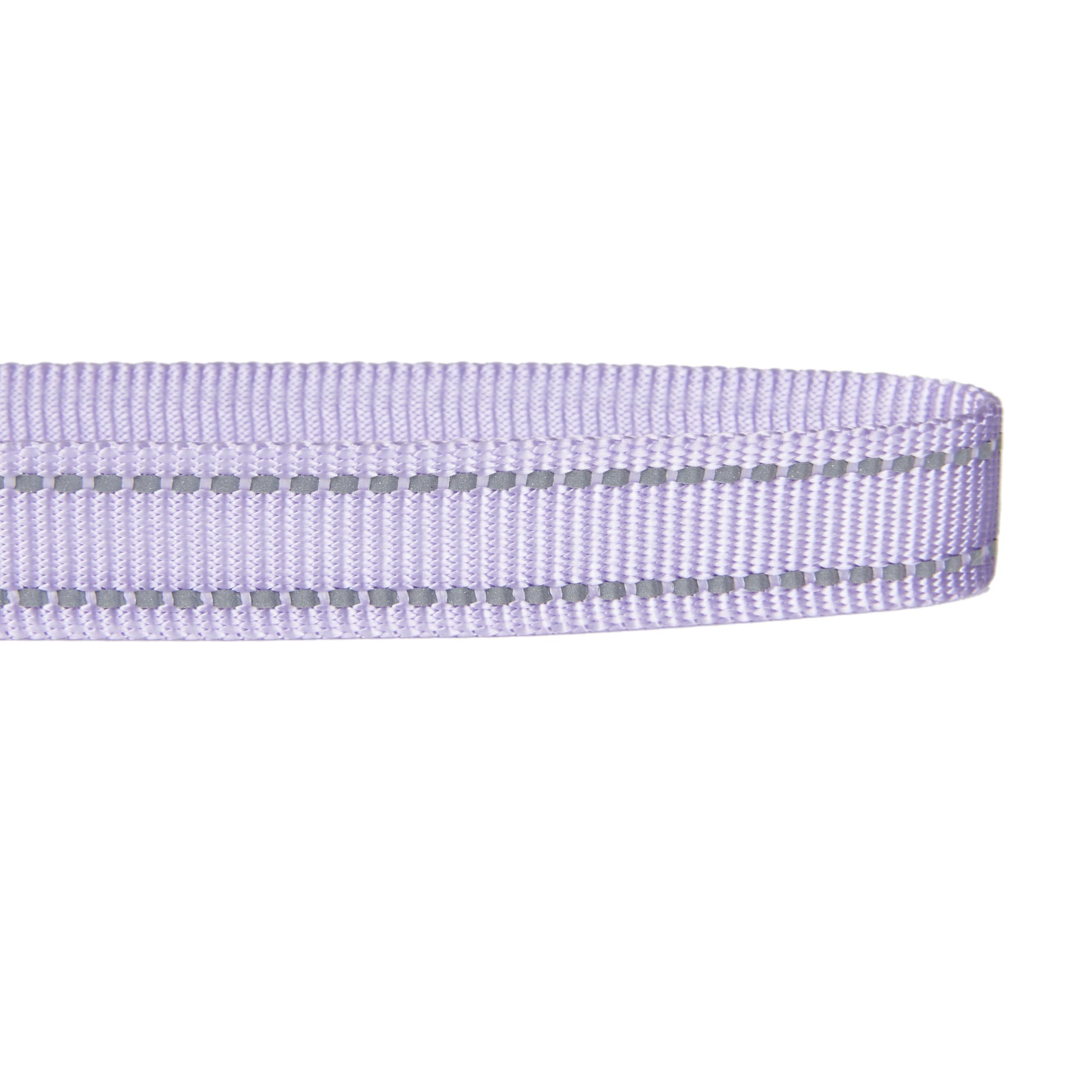 Petiry Reflective Nylon Dog Leash, Handle Padded With Neoprene, For Small Medium Large Dog.(M, Lilac Purple)