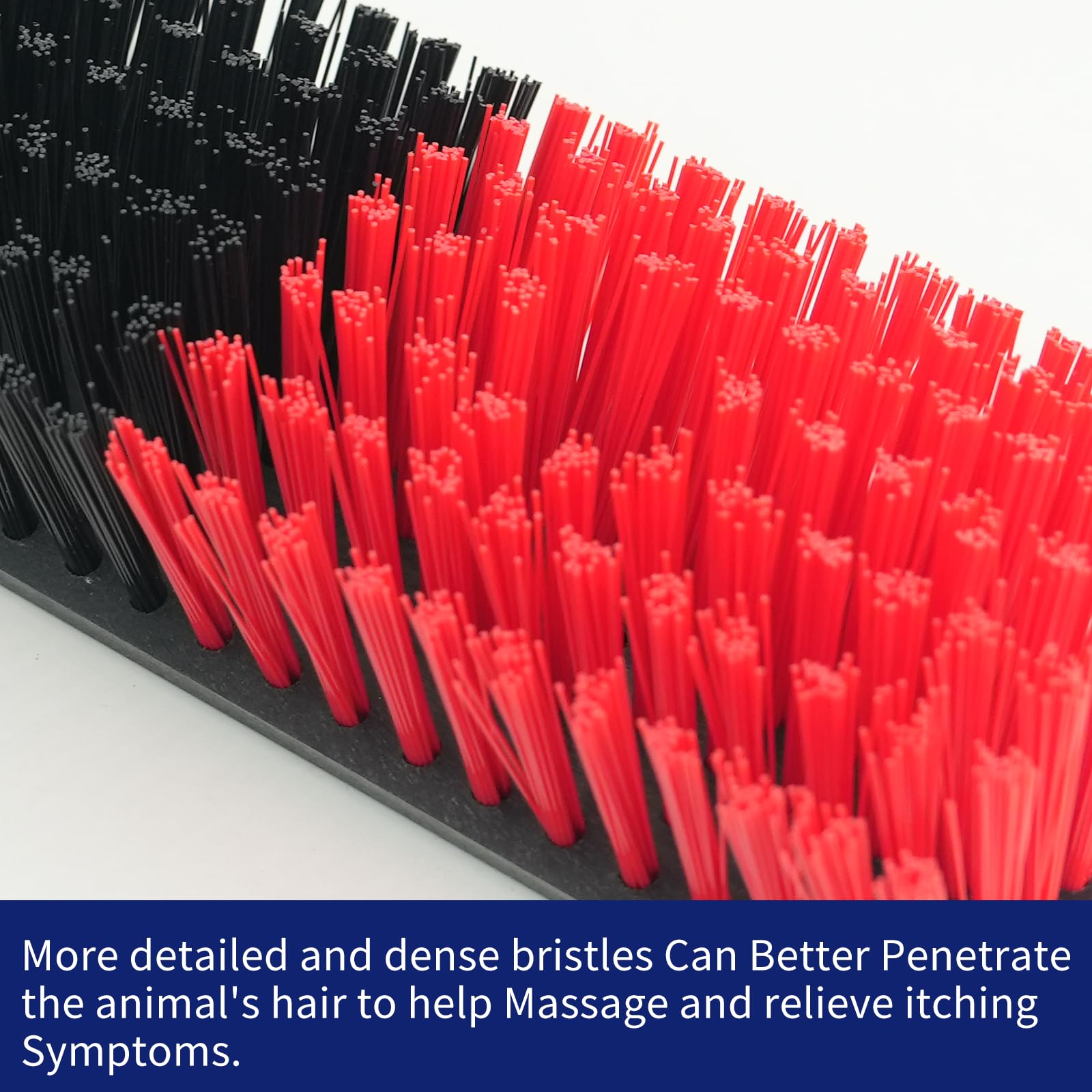 Livestock Scratch Brush With Spring Iron Holder,Animal Back Scratching Brush For Cow,Cattle,Sheep, Horses,Pigs,Massage Grooming