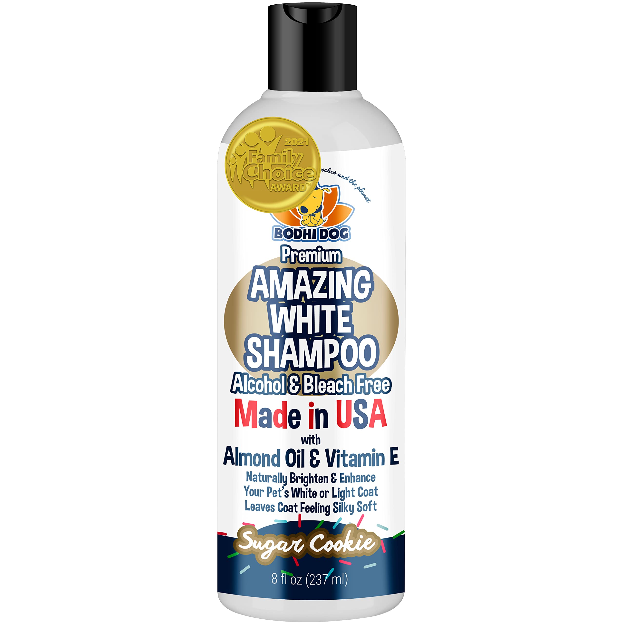 Bodhi Dog Amazing White Shampoo For Dogs - Brightens White & Light Coats - Plant-Based - Made With Natural Ingredients -Safe & E