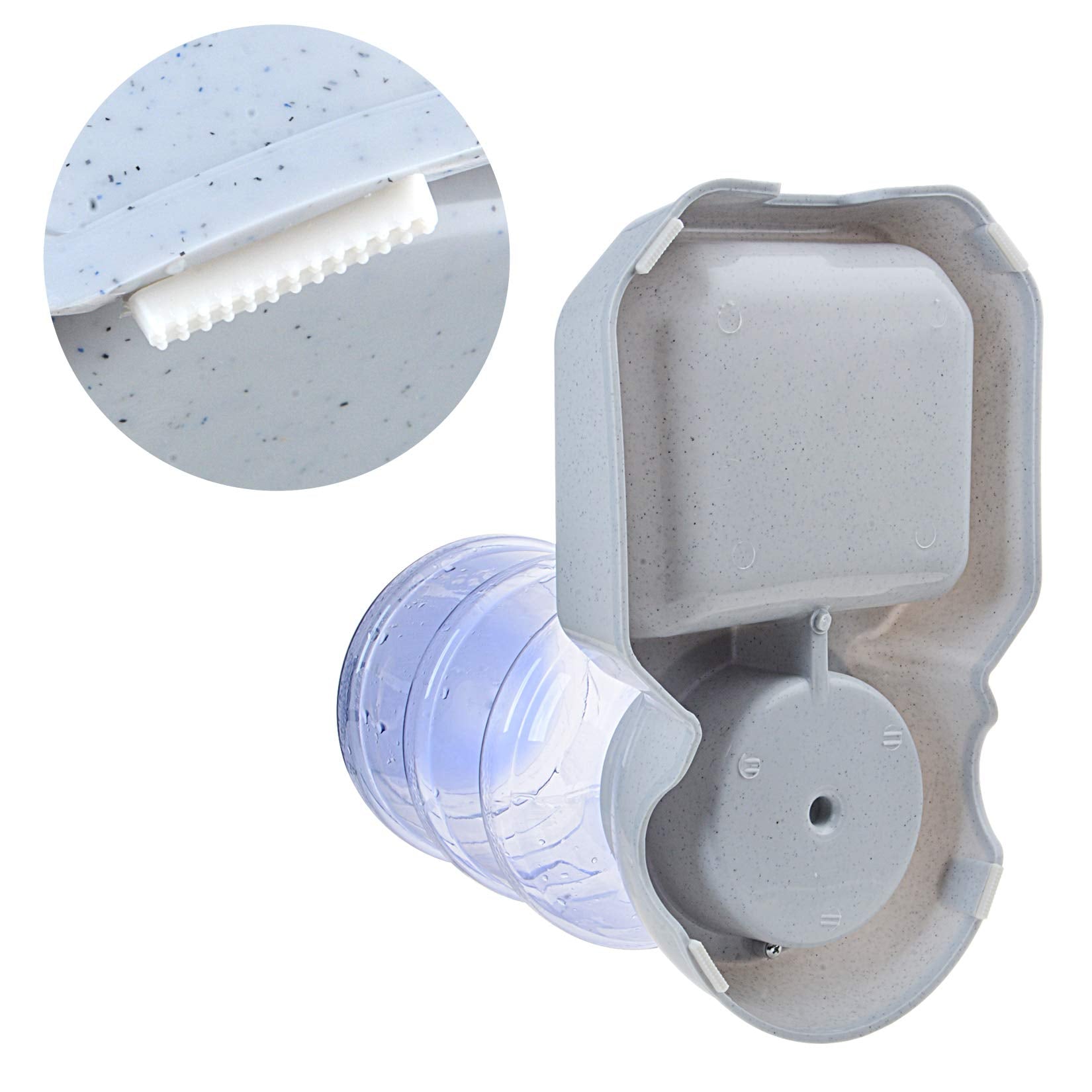 Pet Water Dispenser Station - 1 Gal Replenish Pet Waterer For Dog Cat Animal Automatic Gravity Water Drinking Fountain Bottle Bowl Dish Stand