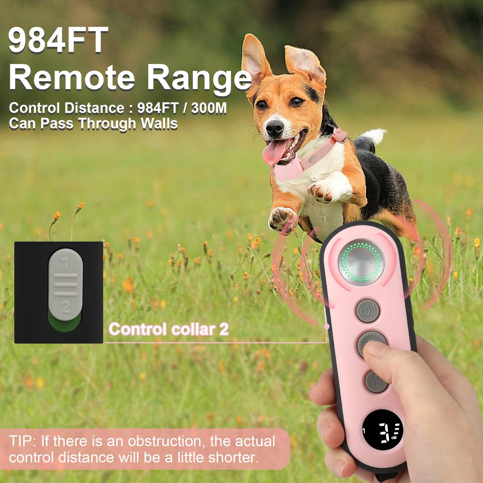 Citronella Dog Training Collar [1* Spray Refill With 2 Dog Collar] Citronella Dog Bark Collar, Spray Bark Collar Safer & Humane