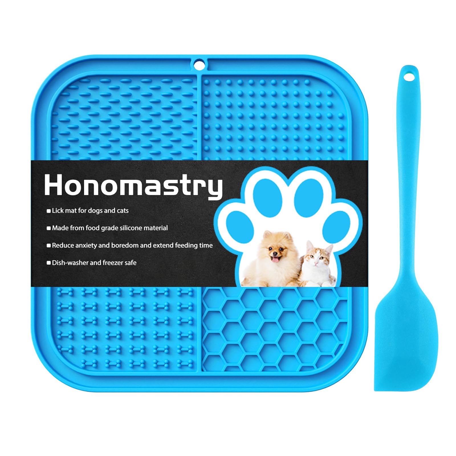 Lick Mat For Dogs, Premium Lick Pad With Suction Cups For Dog Anxiety Relief, Slow Feeder Dog Bowls, Bathing, Grooming And Train