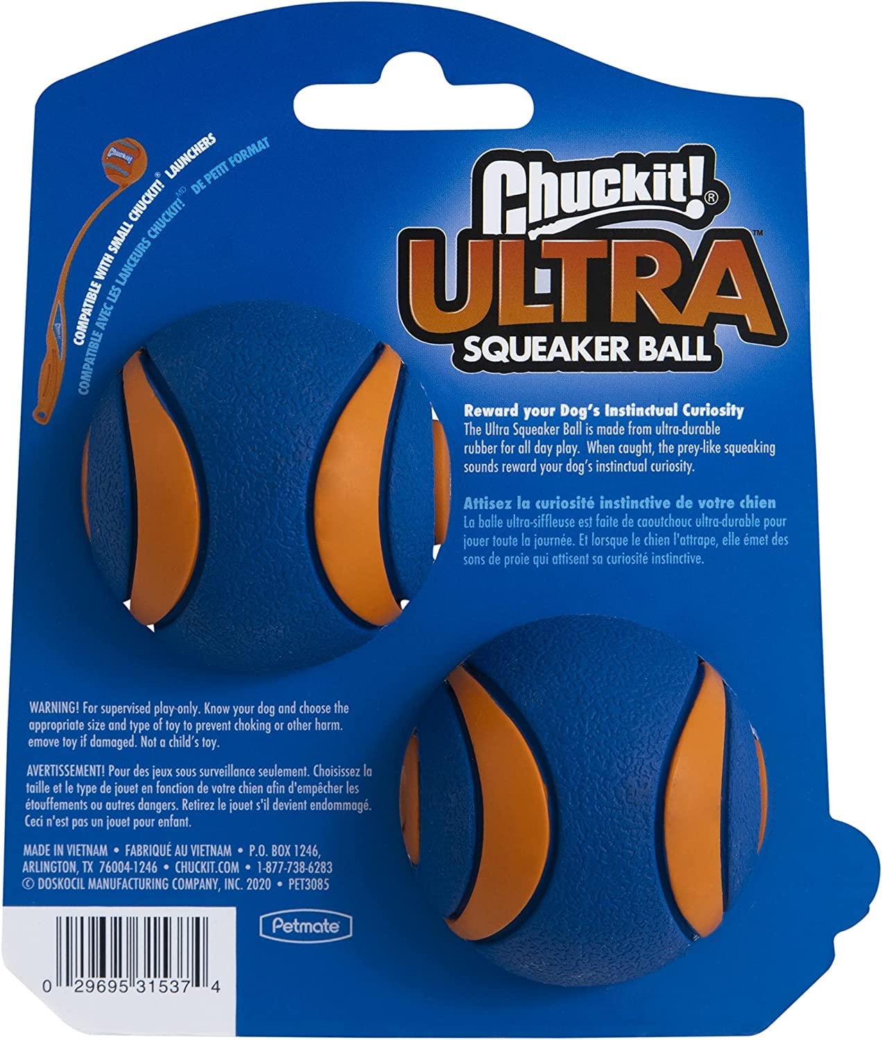 Chuckit! Ultra Squeaker 2Pk Small
