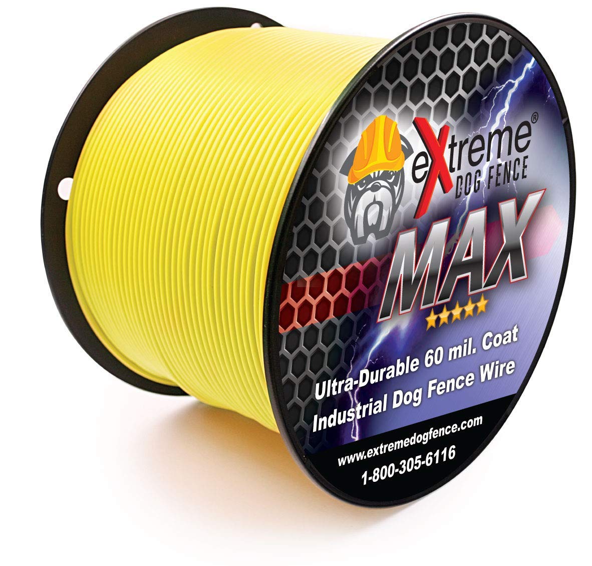 Extreme Dog Fence Max Grade Electric Dog Fence - 4 Dog Kit - 1500 Feet Of Heavy Duty -Plus Maximum Duty Wire For Ultimate Perfor