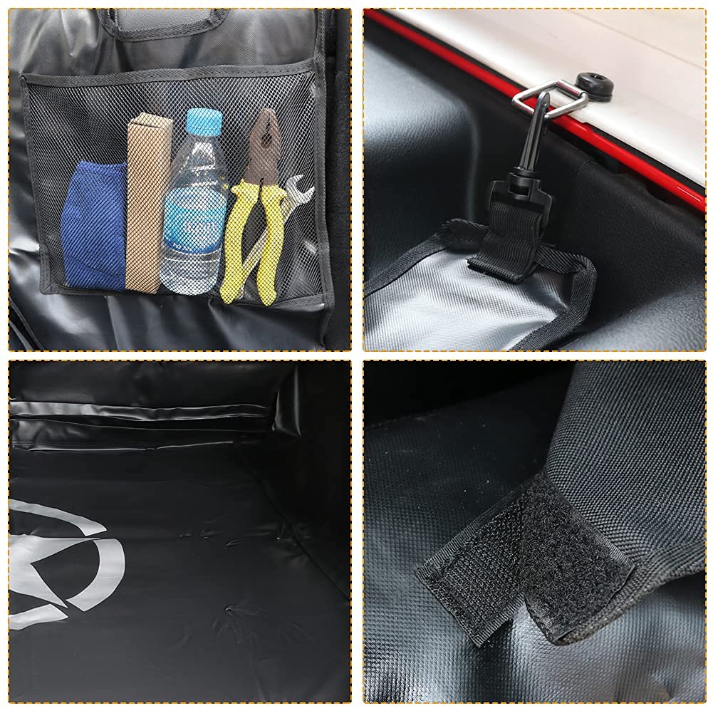 Bestaoo Dog Trunk Liner For Jeep - Heavy Duty Waterproof Oxford Cargo Protector For 2007-2025 Wrangler Jk Jl 4-Door, Nonslip Was