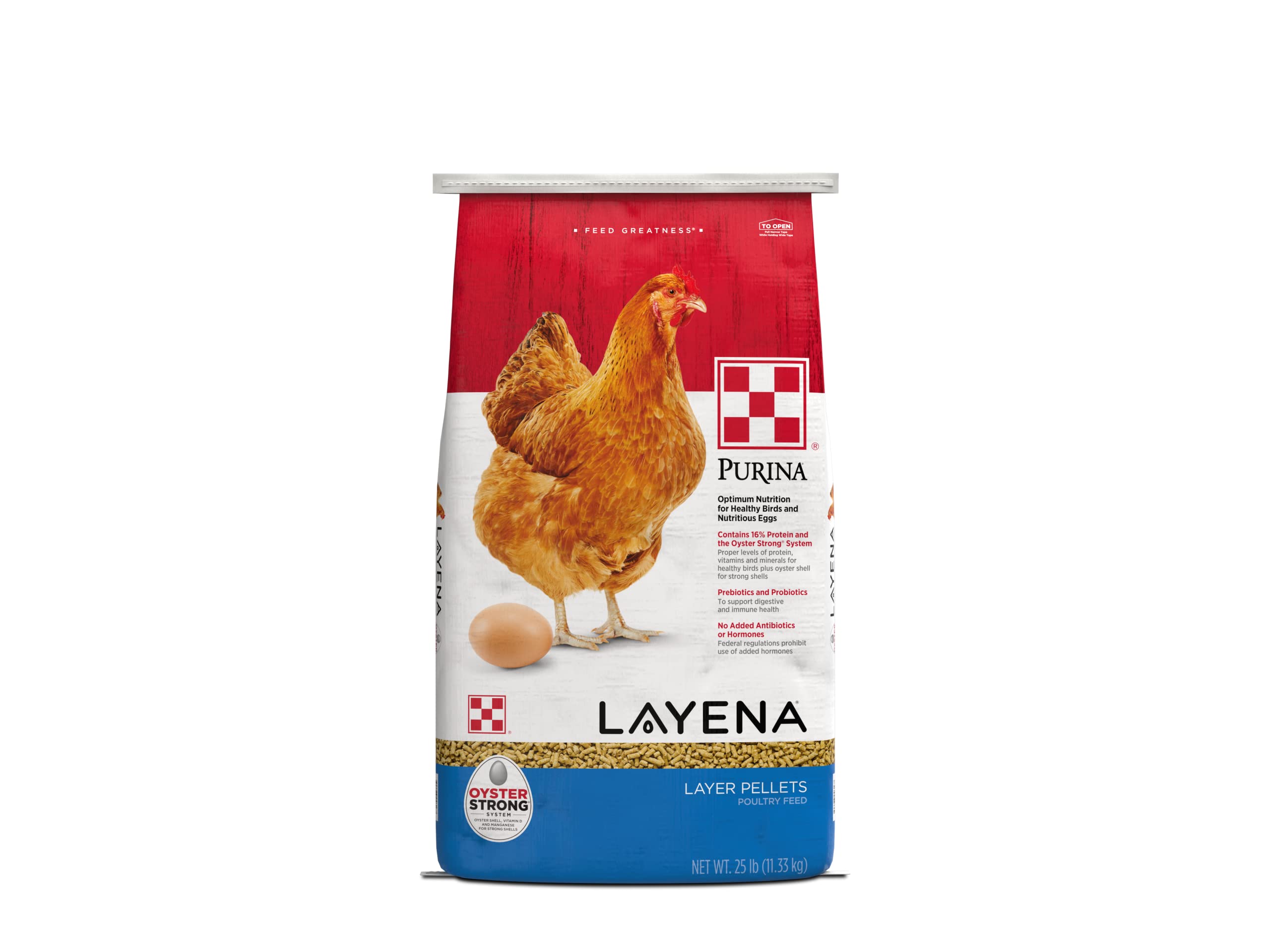 Purina, Layena Pellets, Chicken Feed for Laying Hens, 25 lbs