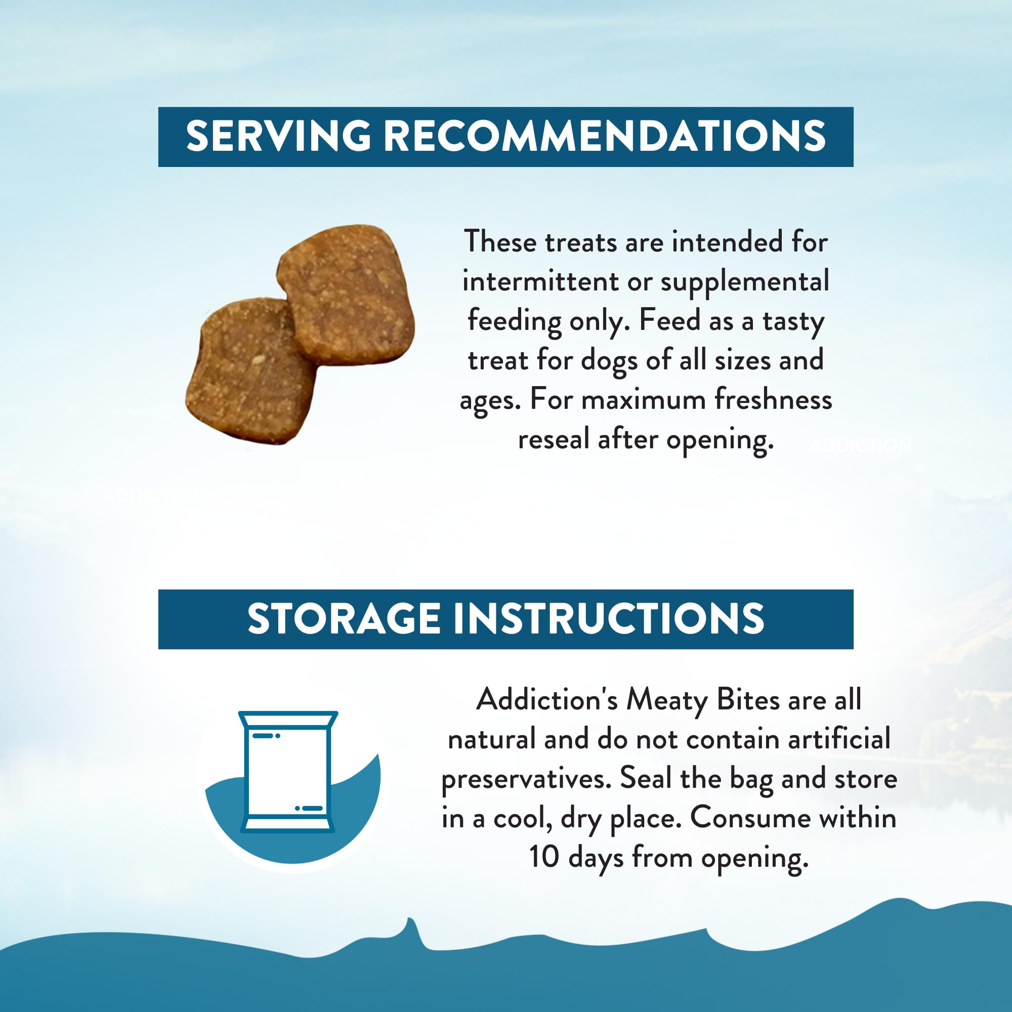 Addiction Meaty Bites Beef Recipe - Dog Treats - Crafted in New Zealand - High Meat Content - Grain and Gluten-Free - Soft and A
