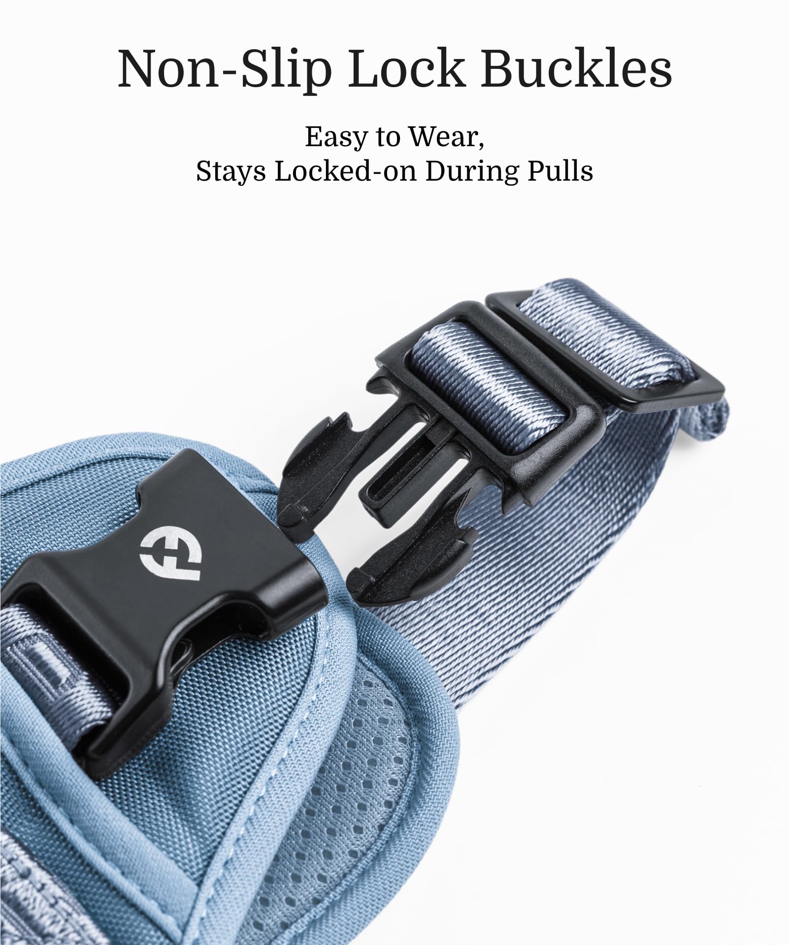 2025 New Edition, Fei & Eve Classic Dog Harness - Quick-Release Buckles | 3-Point No-Pull Control | Heavy-Duty 900D Nylon | Dual