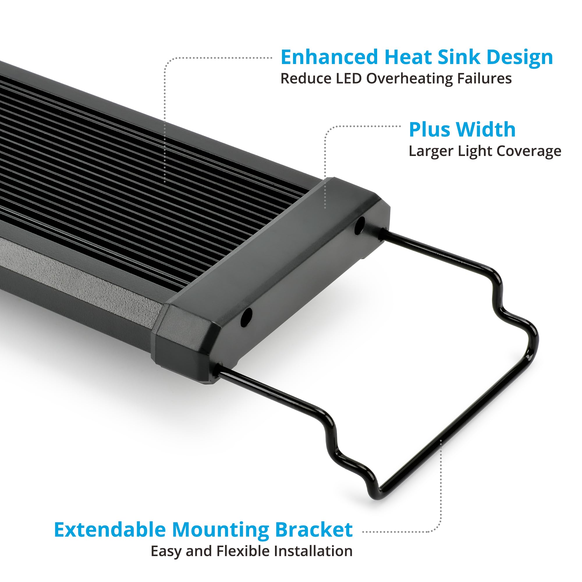 Nicrew Classicled Plus Planted Aquarium Light, Full Spectrum Led Fish Tank Light For Freshwater Plants, 24 To 30 Inch, 18 Watts