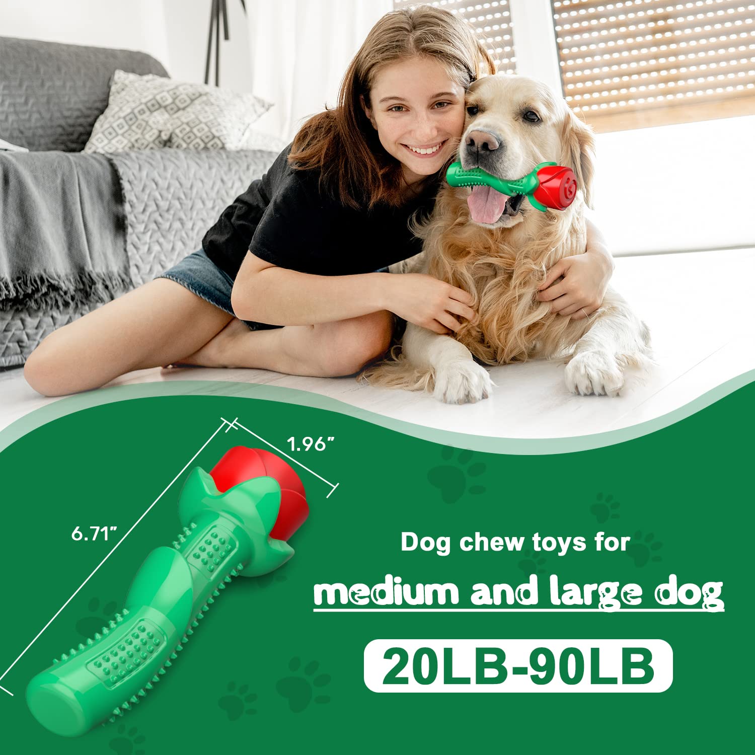 Ucho Dog Toys For Training Chew Play, Rose Fetching Dog Pool Toys, Floats Water Toy, And Interactive Pet Chew For Aggressive Che