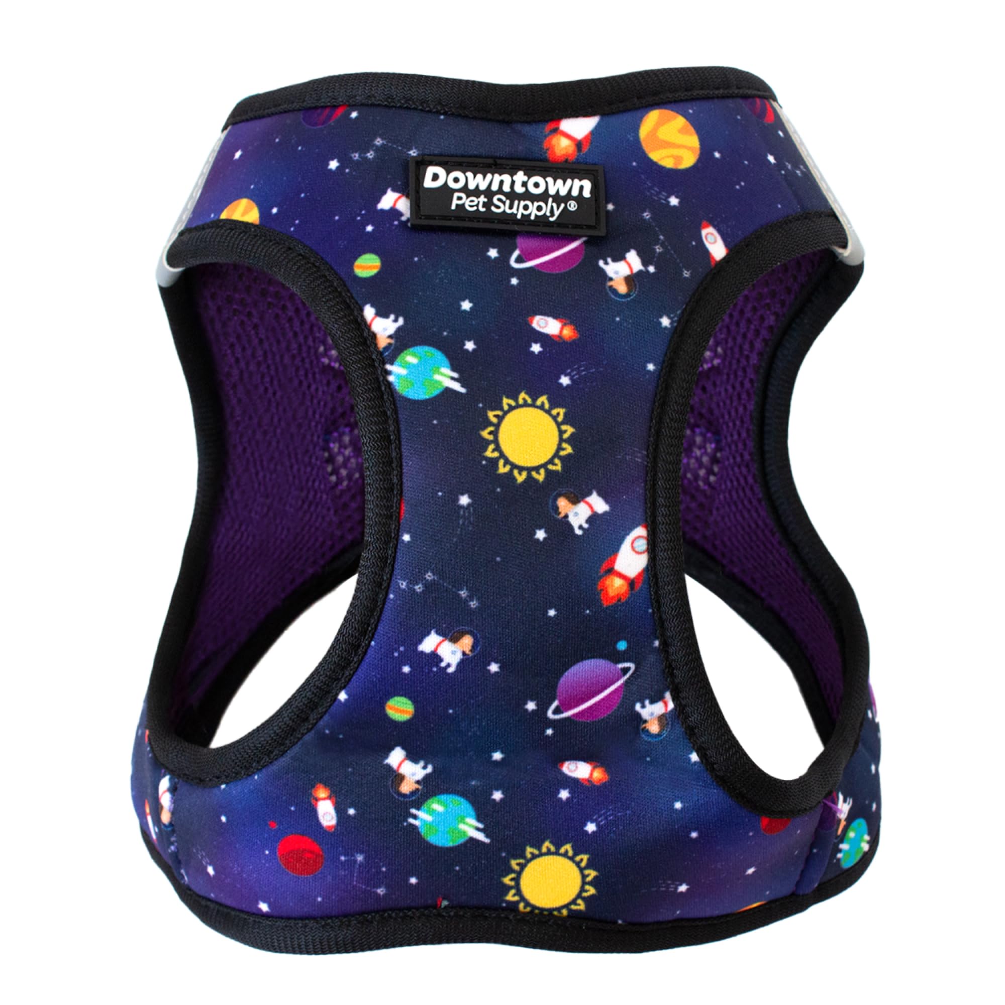 Downtown Pet Supply Step In Dog Harness For Small Dogs No Pull, X-Small, Space - Adjustable Harness With Padded Mesh Fabric And 