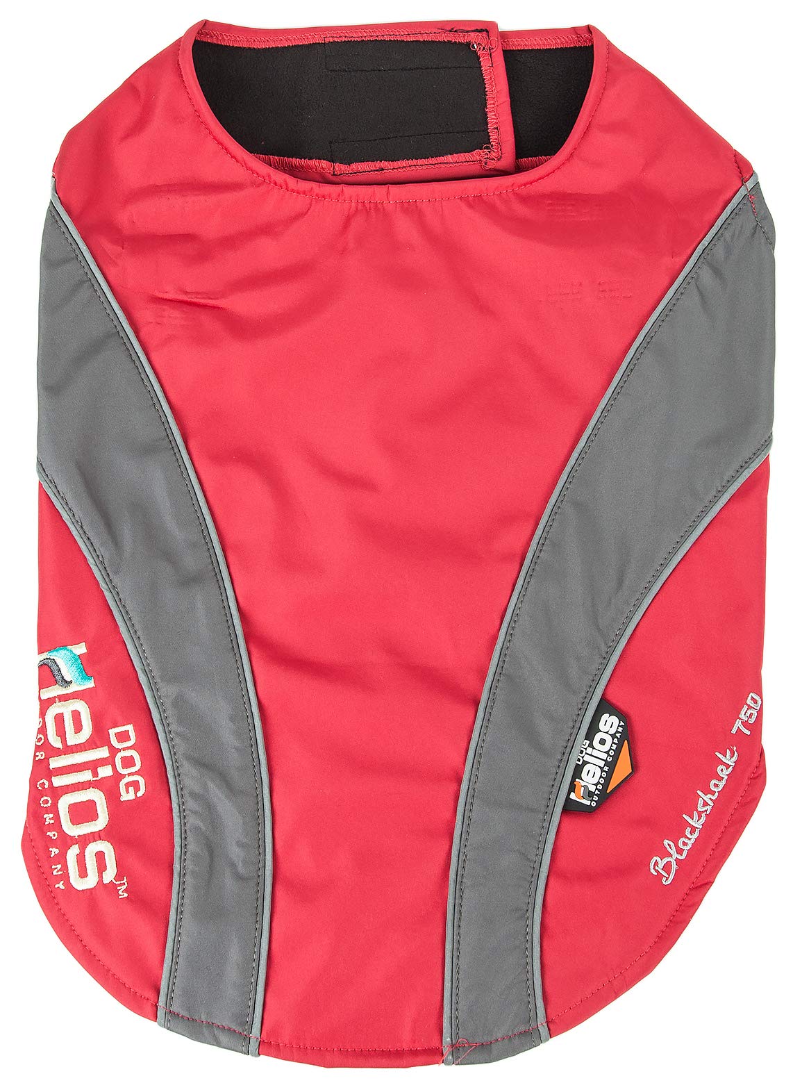 DOGHELIOS High Octane Softshell Neoprene Polar Fleece Reflective Performance Pet Dog Coat Jacket w/ Blackshark technology, Lar