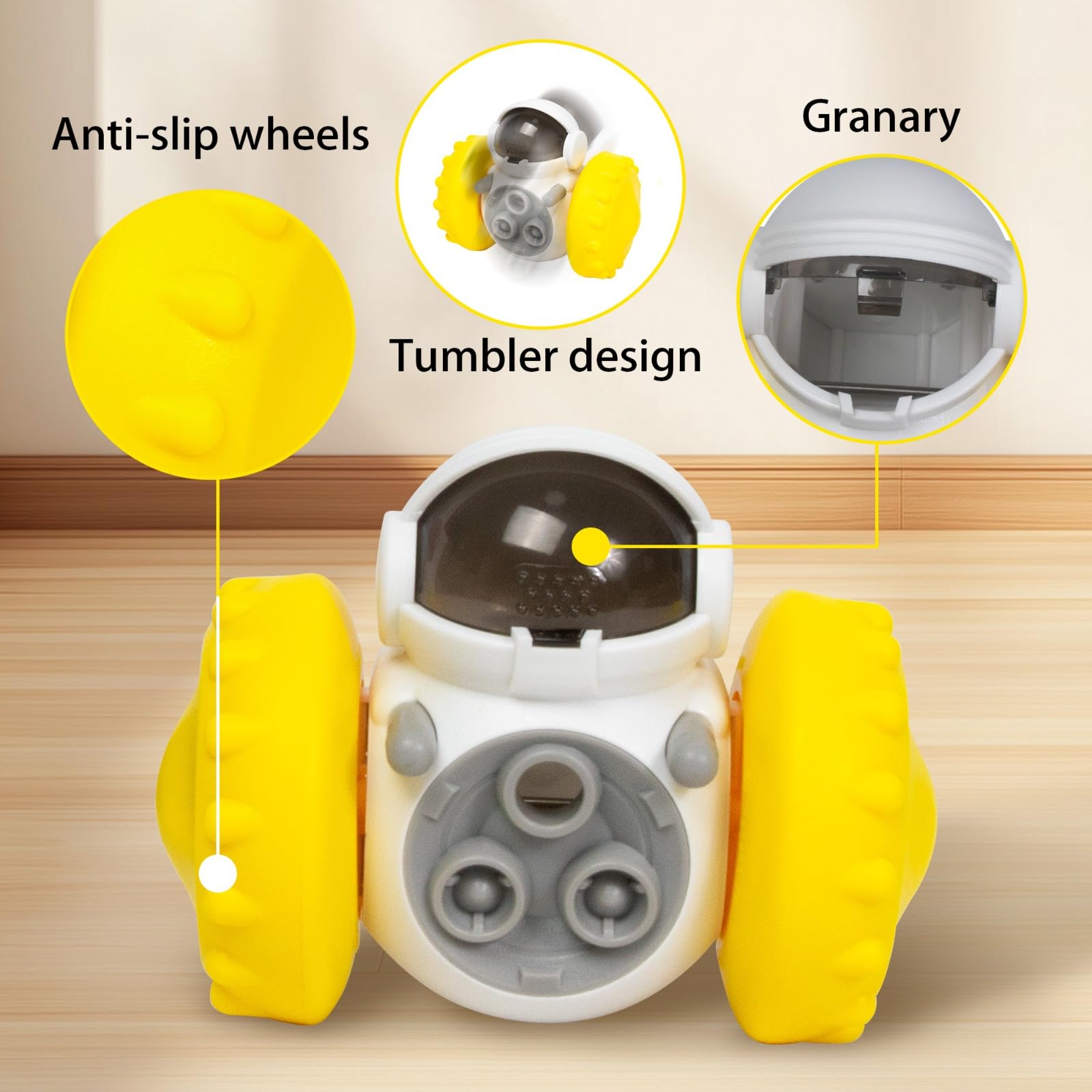 GRETEGO G&GO Dog/Cat Interactive Slow Feeder Puzzle Toy, Cognitive Dog Toys, Dog Treat Dispenser Toy, Interactive Pets Toys for
