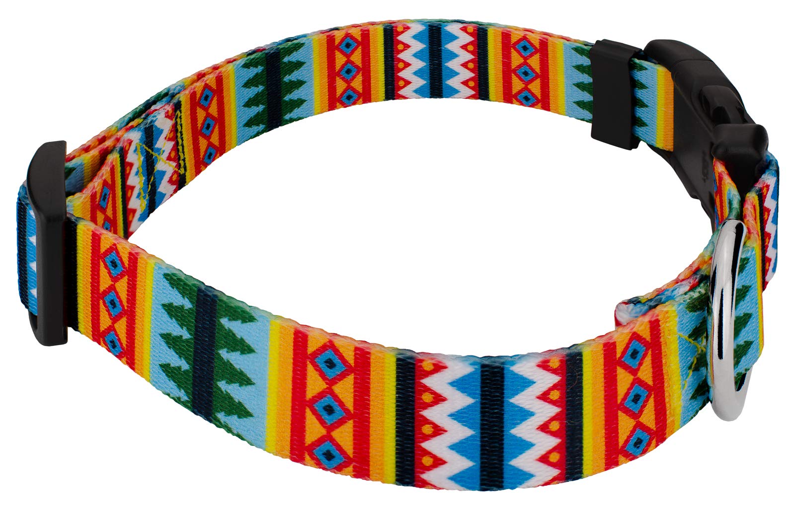 Country Brook Petz - Deluxe Summer Pines Dog Collar - Made In The U.S.A. - Country And Western Collection Featuring Rustic Desig