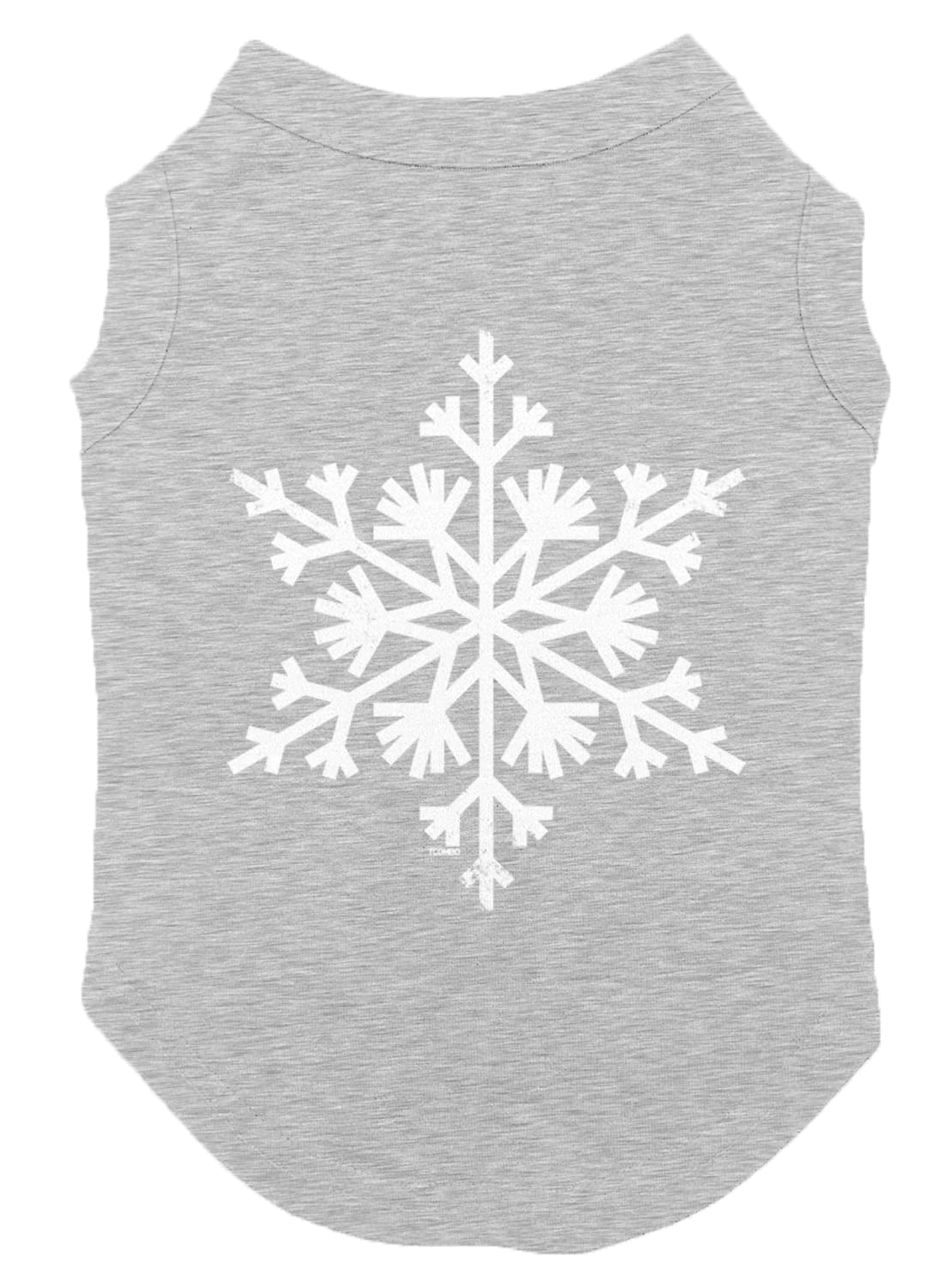 Tcombo Snowflake Dog Shirt (Light Gray, Large)