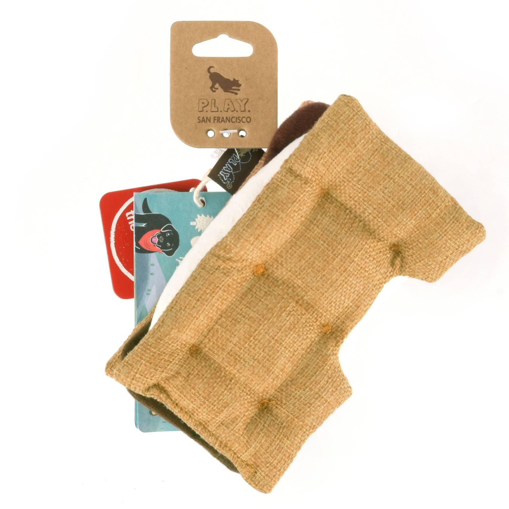 P.L.A.Y. Cute Dog Toys - Camping Themed Durable Squeaker Chew Toy, Great For Puppies & All Dog Breeds - Machine Washable, Recycl