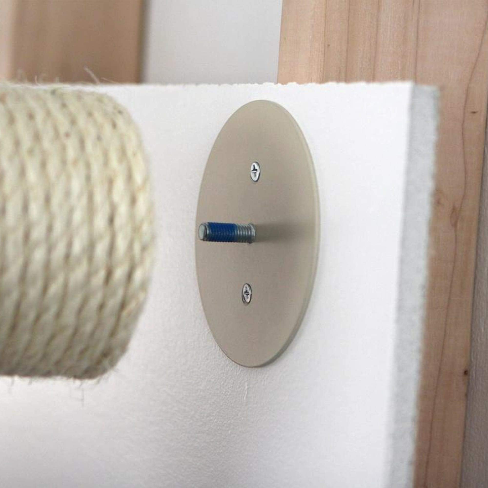 Catastrophic Creations Floating Cat Scratching Post, Hand-Crafted Sisal Cat Scratcher Post, Wall Cat Shelves & Scratching Posts For Indoor Cats, Durable & Modern Cat Furniture (1 Pc, 11” X 4”)