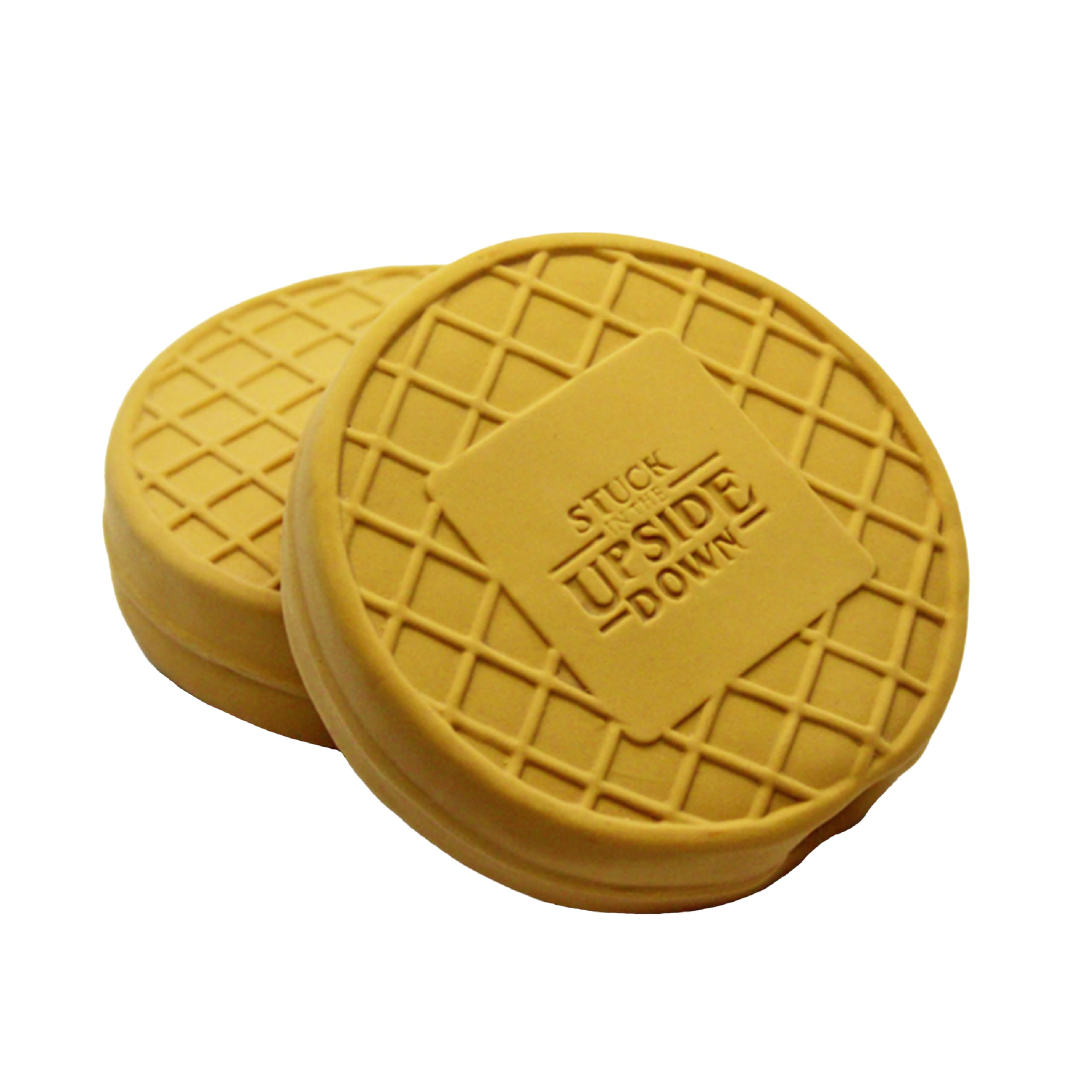 design LAB, Inc. Stranger Things Official Merchandise | Chew Toys for Dogs | 2-Pack Rubber Toy Waffles | Collectible Dog Toy Squ