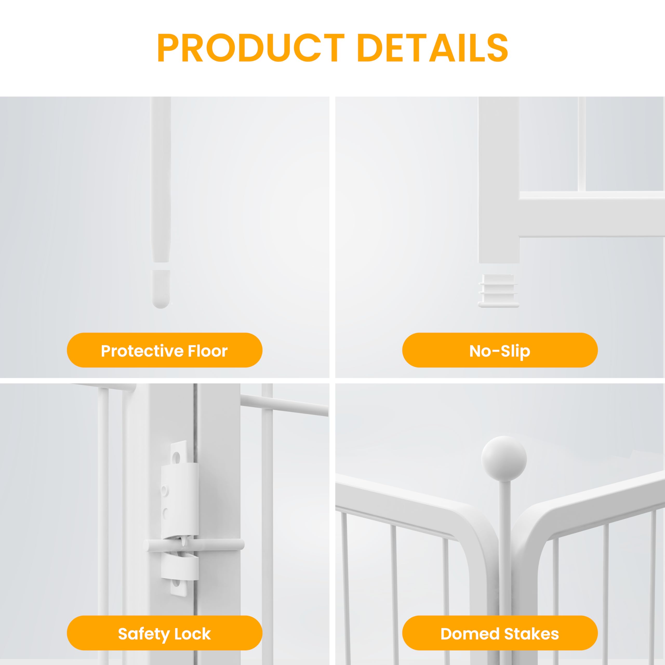 Dog Playpen 24 Inch 16 Panels, Ideal Dog Fence For Puppy/Small Dogs Indoor & Outdoor Bliss, Perfect Dog Pen For Camping, Yard, R