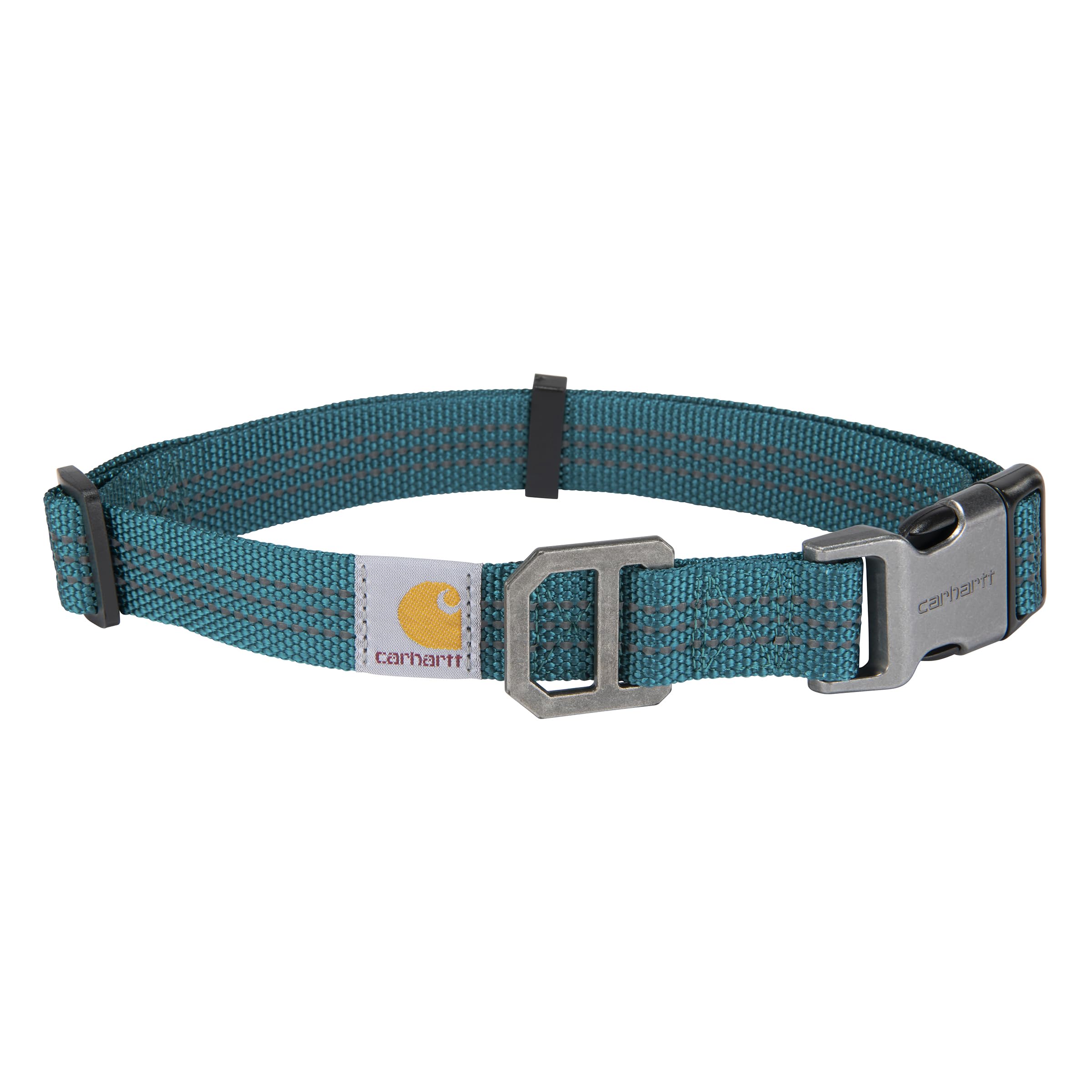 Carhartt Fully Adjustable Nylon Webbing Collars for Dogs, Reflective Stitching for Visibility, Shaded Spruce (Nylon Webbing), La