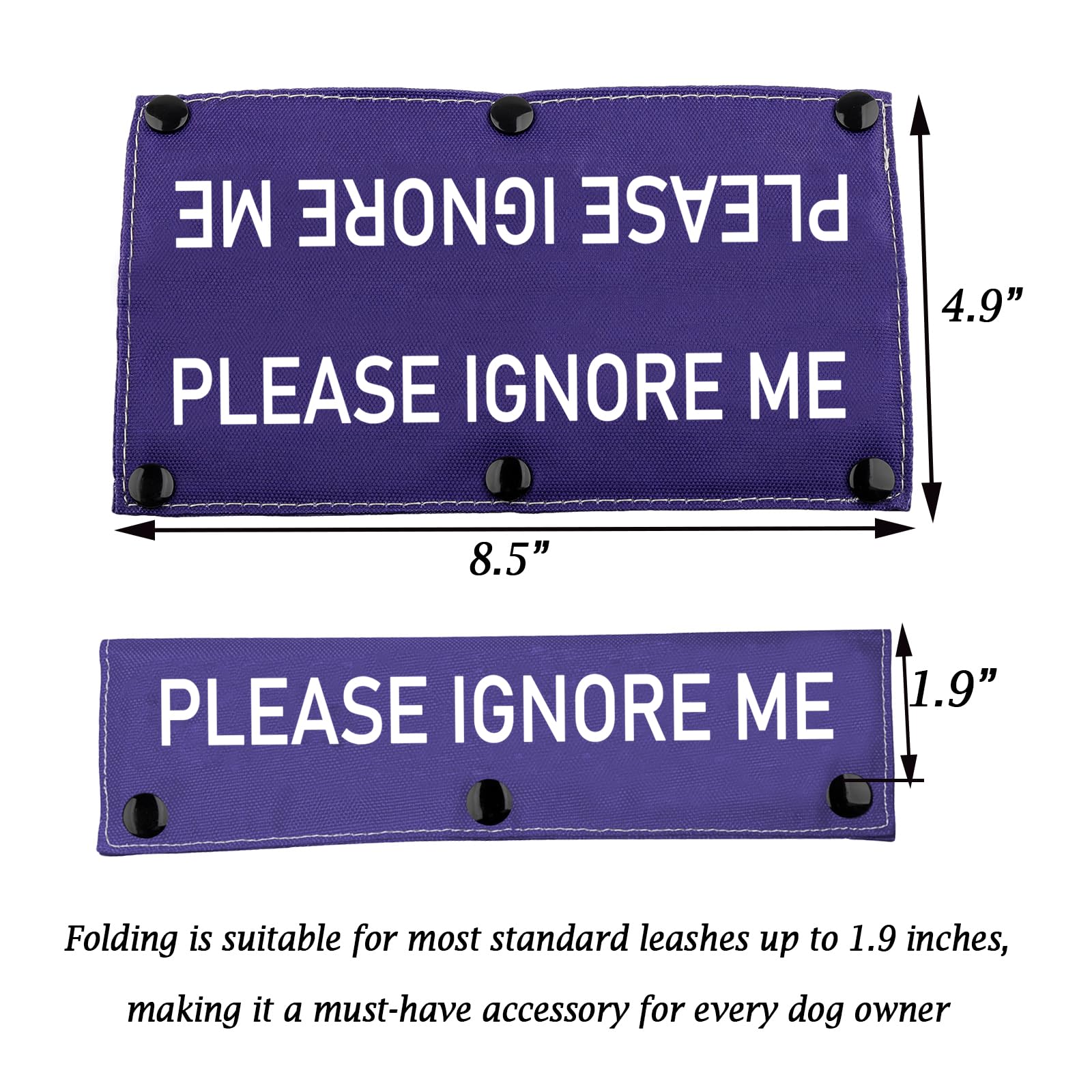 Working Dog Leash Sleeve Please Ignore Me Alert Dog Leash Wrap Social Distancing Gift(Please Ignore Me)