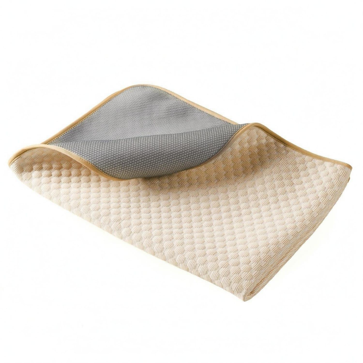 QuickDrying Pet Cooling Mat Thickened NonSlip Cooling Mat Soft Layered Design for Sofa, Car Seat, Floor, Yellow, M