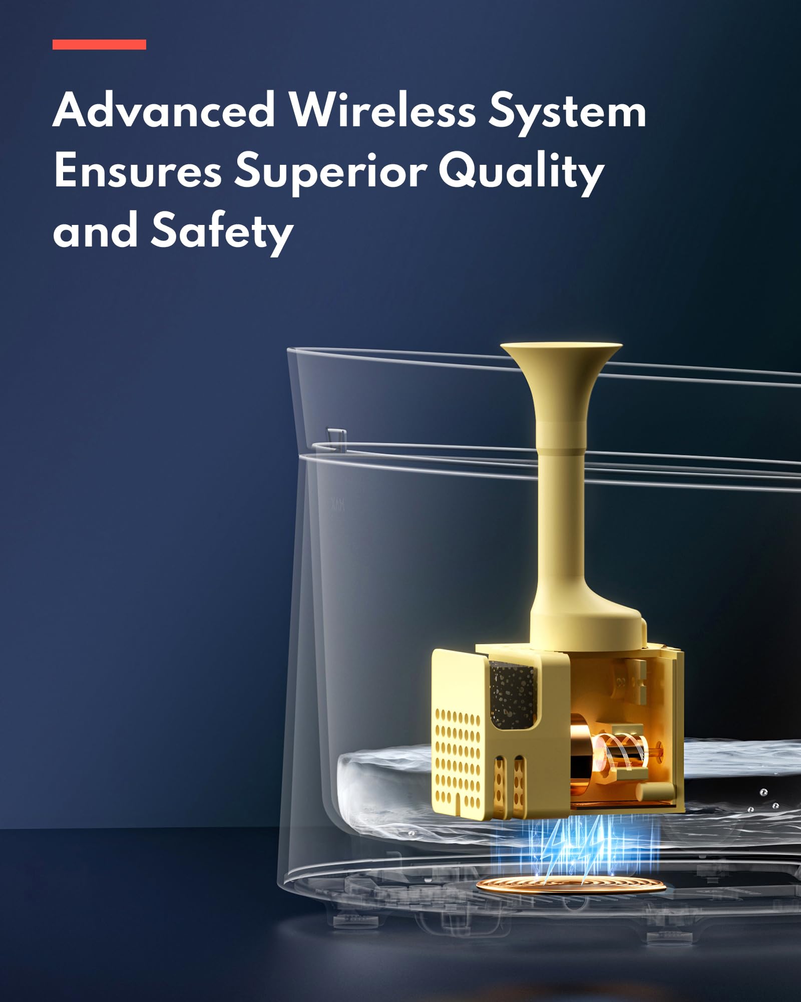 Homerunpet Cat Water Fountain Porcelain-Tray, Wireless Self-Cleaning Pump, Ultra Quiet 20Db Pet Water Dispenser For Cats And Dog