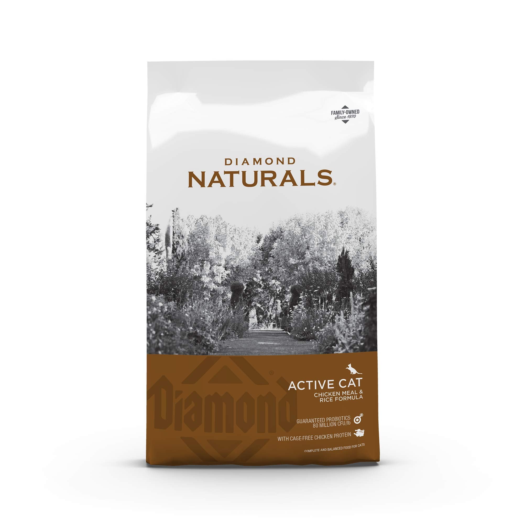 Diamond Naturals Active Cat Adult Dry Cat Food Chicken Protein Formula from Cage-Free Chicken with Superfoods, Probiotics, Antio