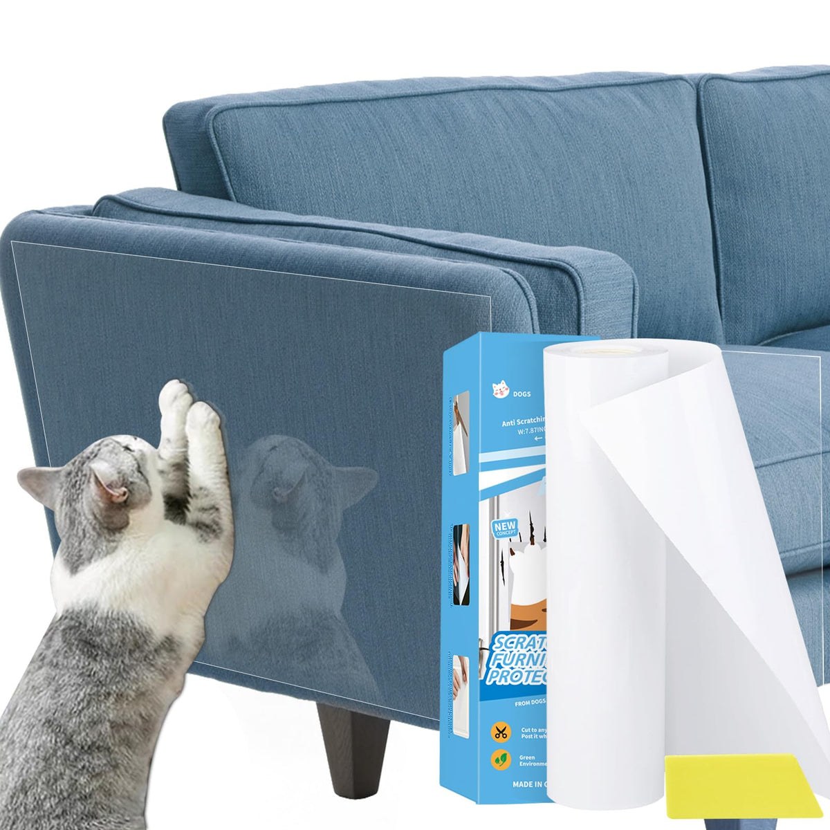 Goosheep Door Scratch Protector Door Dog Scratch Protector Dog Scratch Door Guard Pet Scratch Door Protector Couch Protector Fro