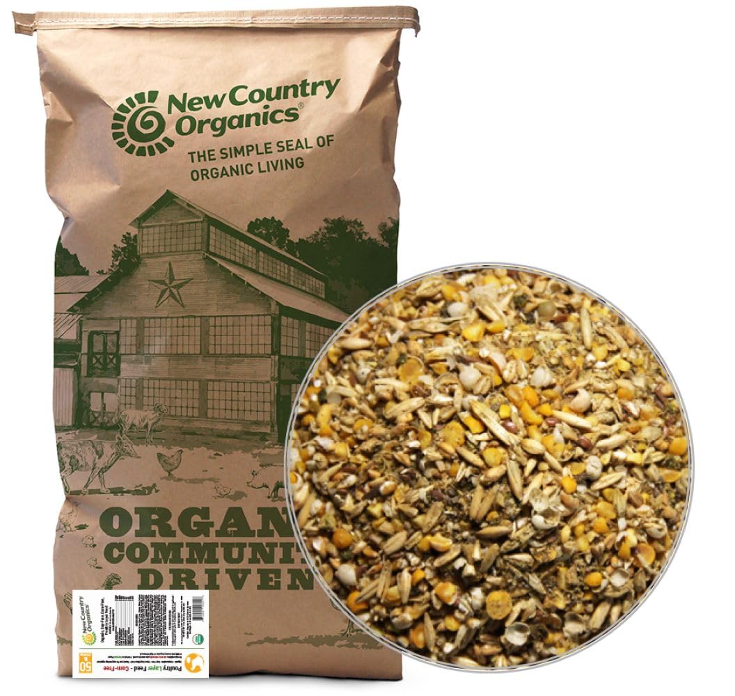 New Country Organics | Corn-Free Classic Layer Chicken Feed for Laying Hens | Corn-Free and Soy-Free | 17% Protein | Certified O