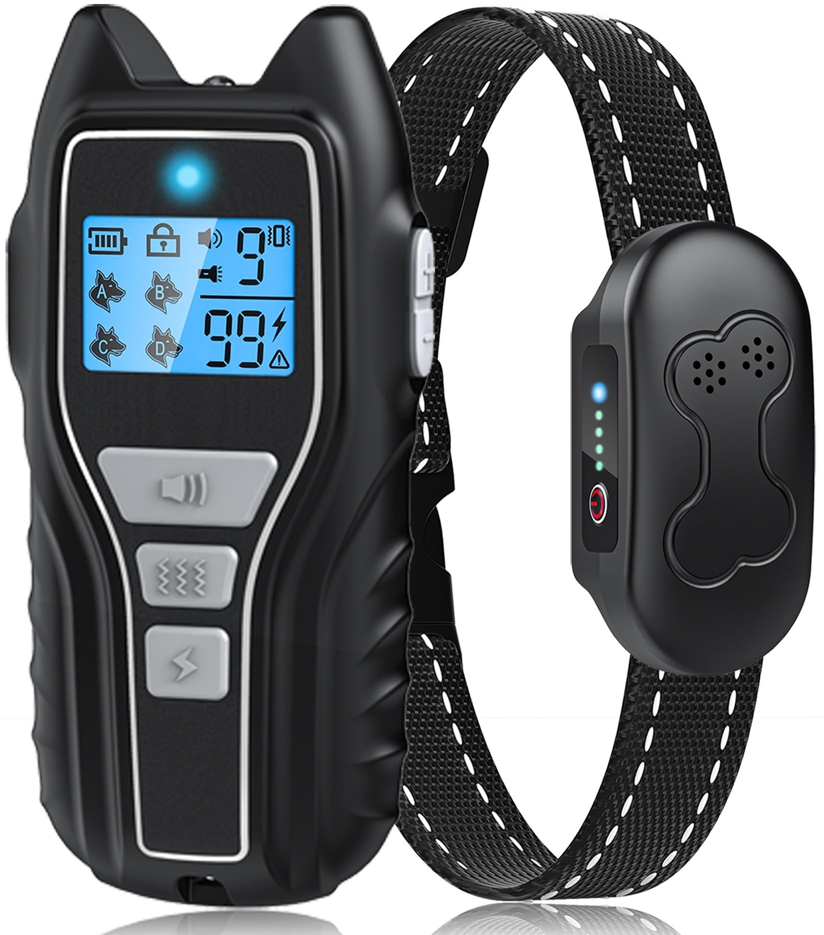 Dog Shock Collar - 2000Ft Dog Training Collar With Remote, Ipx7 Waterproof E Collar For Dogs With 4 Safe Training Modes Beep Vib