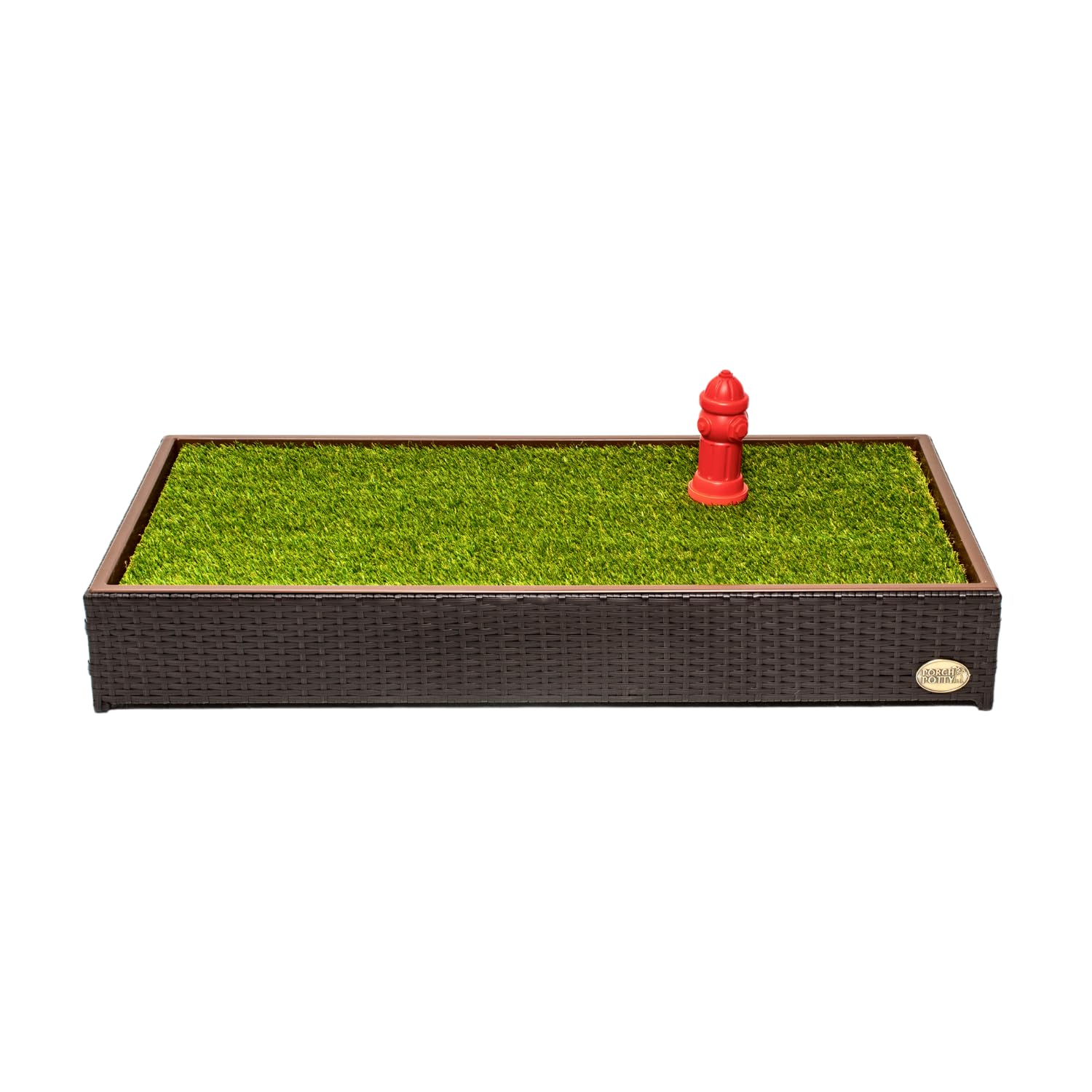 Porch Potty Standard, Self-Draining Dog Potty With Premium Artificial Dog Grass Pads For Potty Training, Indoor/Outdoor Use, Per