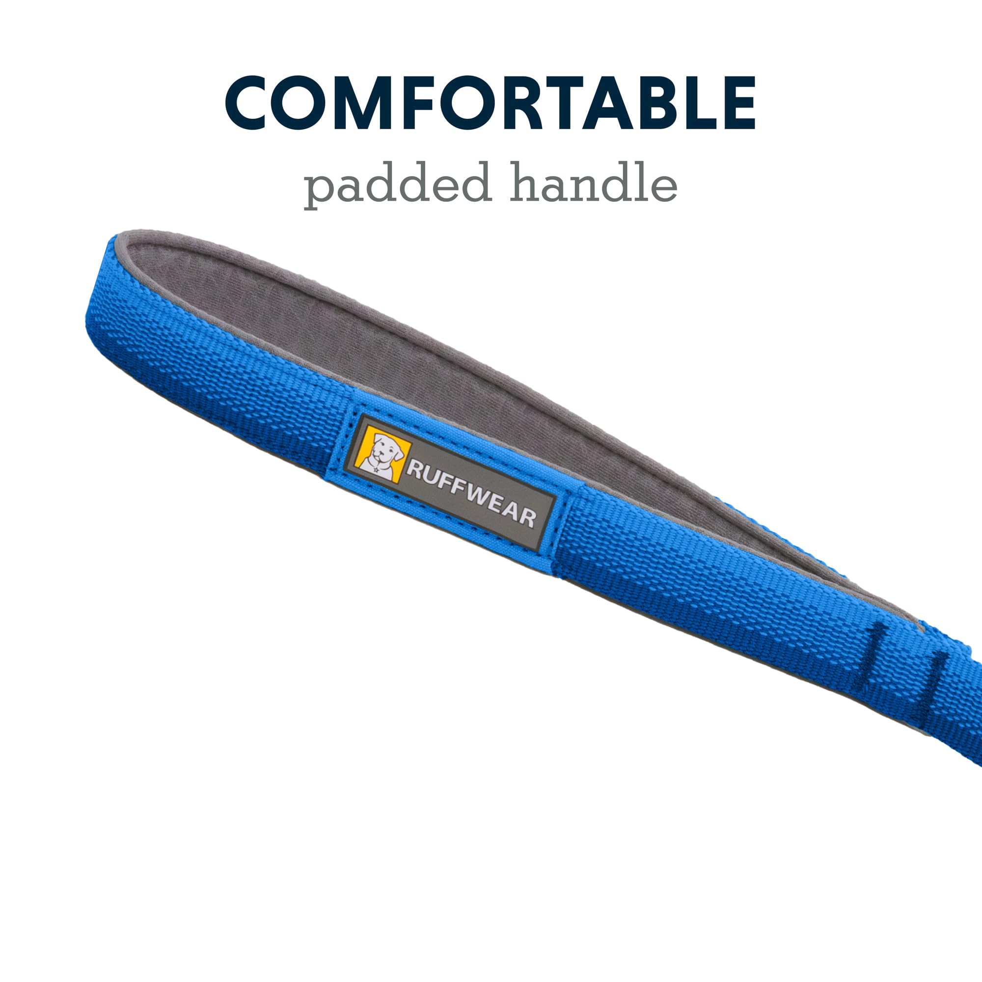 Ruffwear, Front Range Dog Leash, 5 Ft Lead With Padded Handle For Everyday Walking, Blue Pool