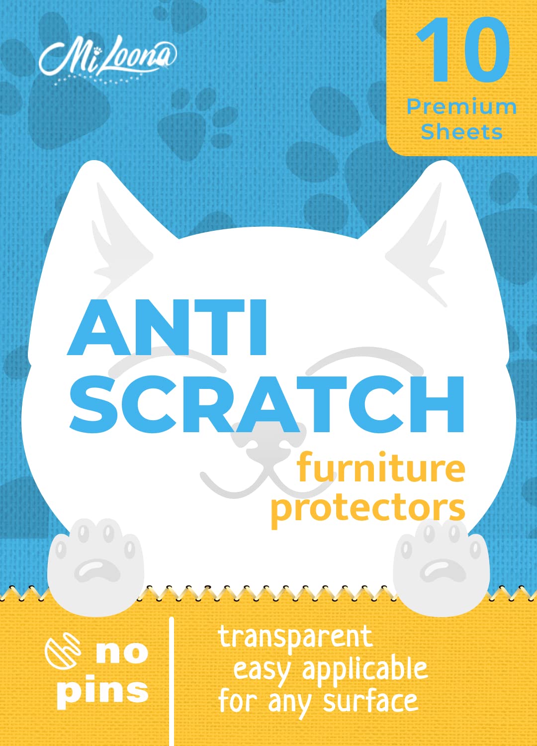 Cat Anti Scratch Furniture Protector - Couch Scratch Protector From Cats - Furniture Protection From Cat Scratching (10Xl)