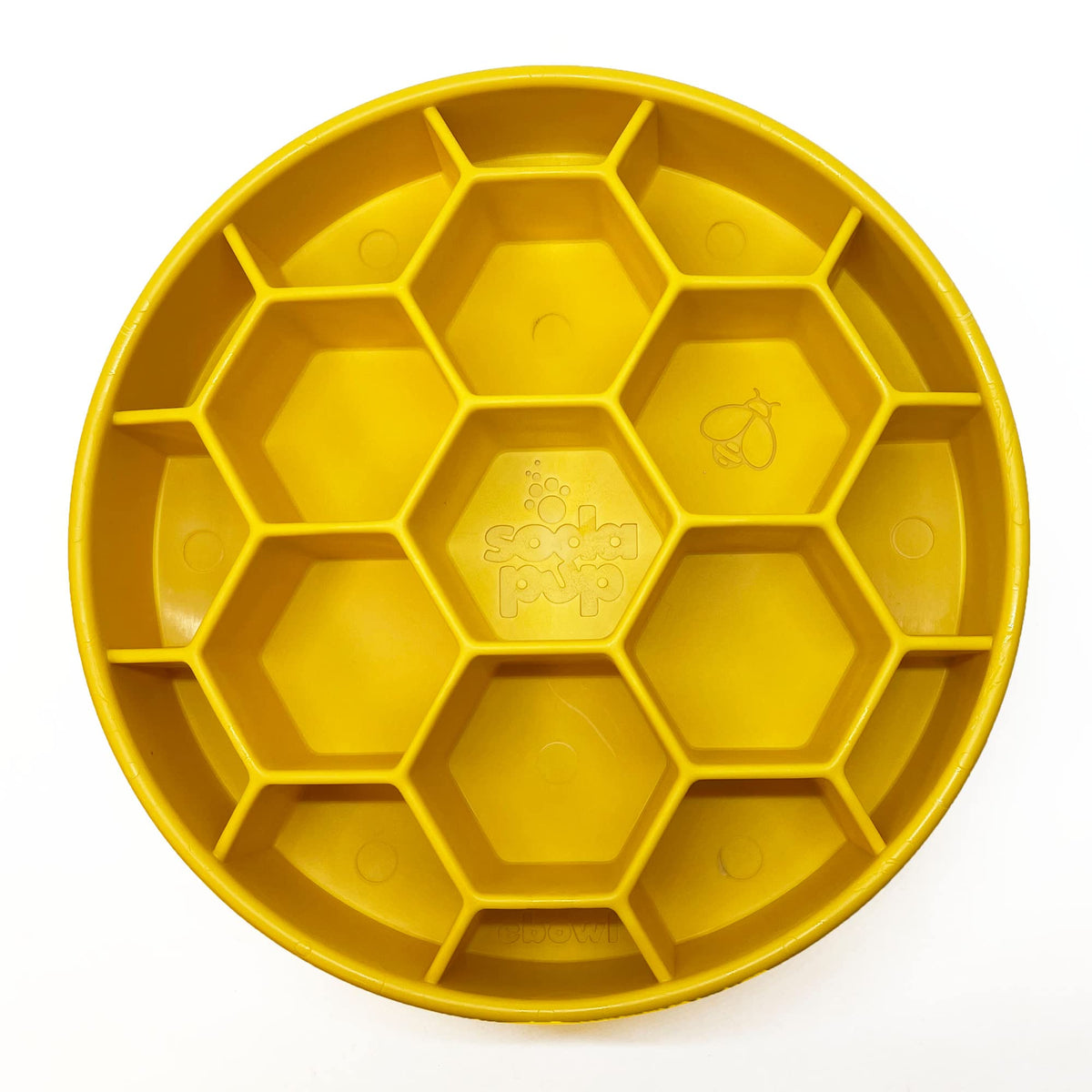 Sodapup Honeycomb Enrichment Bowl - Durable Slow Feeder Bowl Made In Usa From Non-Toxic, Pet-Safe, Food Safe Material For Mental Stimulation, Slowing Down Eating, Healthy Digestion, & More