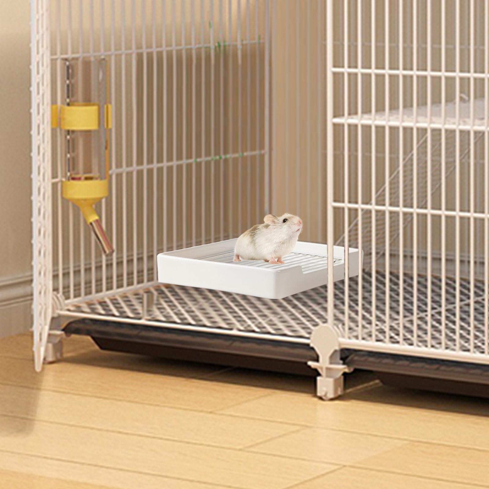 Cutomo Ceramic Litter Box For Small Pets, Tip-Proof, Chew-Resistant, Ideal For Hamster, Guinea Pig, Sugar Glider, Hedgehog, Syri