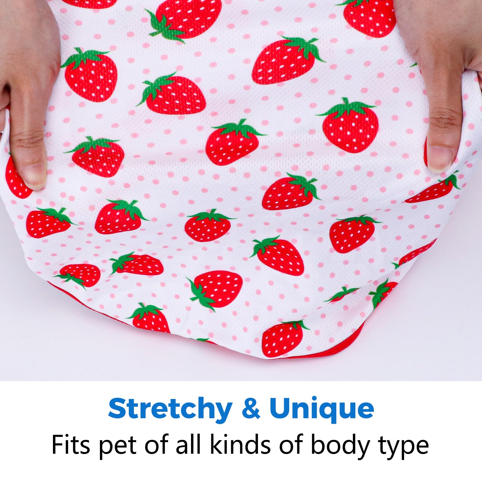 2 Pack Dog Shirt For Small Dogs - Cute Puppy Soft Vest Sleeveless T-Shirt Summer Funny Strawberry Lemon Print Dog Clothes Lightw
