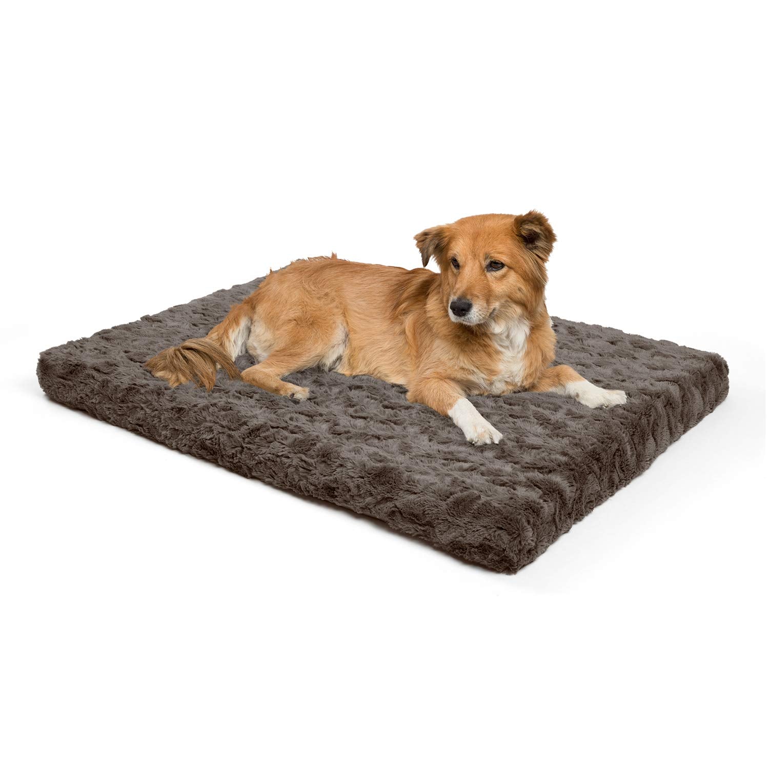 Best Friends by Sheri Orthopedic Floor Mat Dog Bed with Removable Zipper Washable Calming Lux Fur Mink