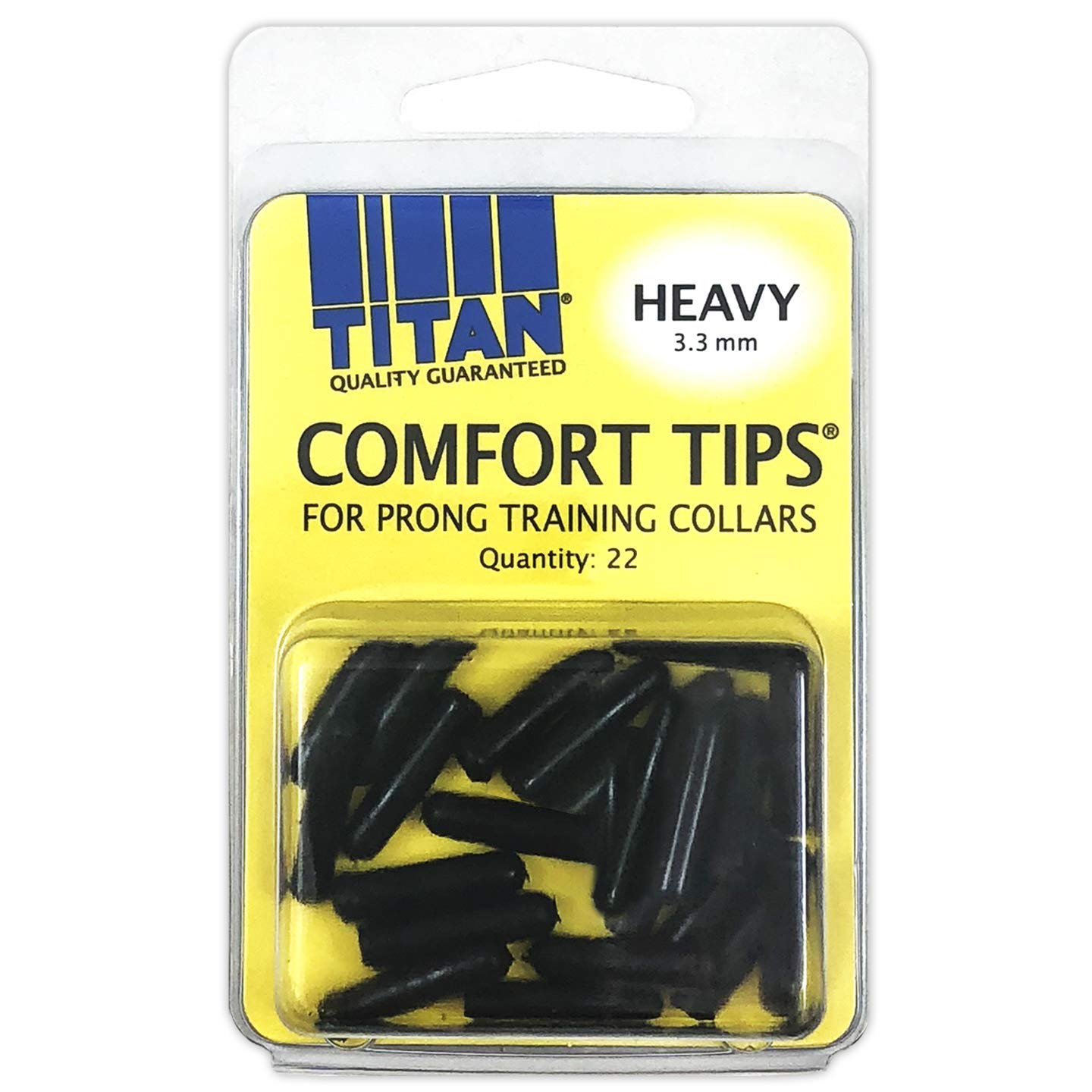Coastal Pet Titan Comfort Tips For Prong Training Collars | Heavy 3.3Mm | 22-Count Per Pack (1-Pack)